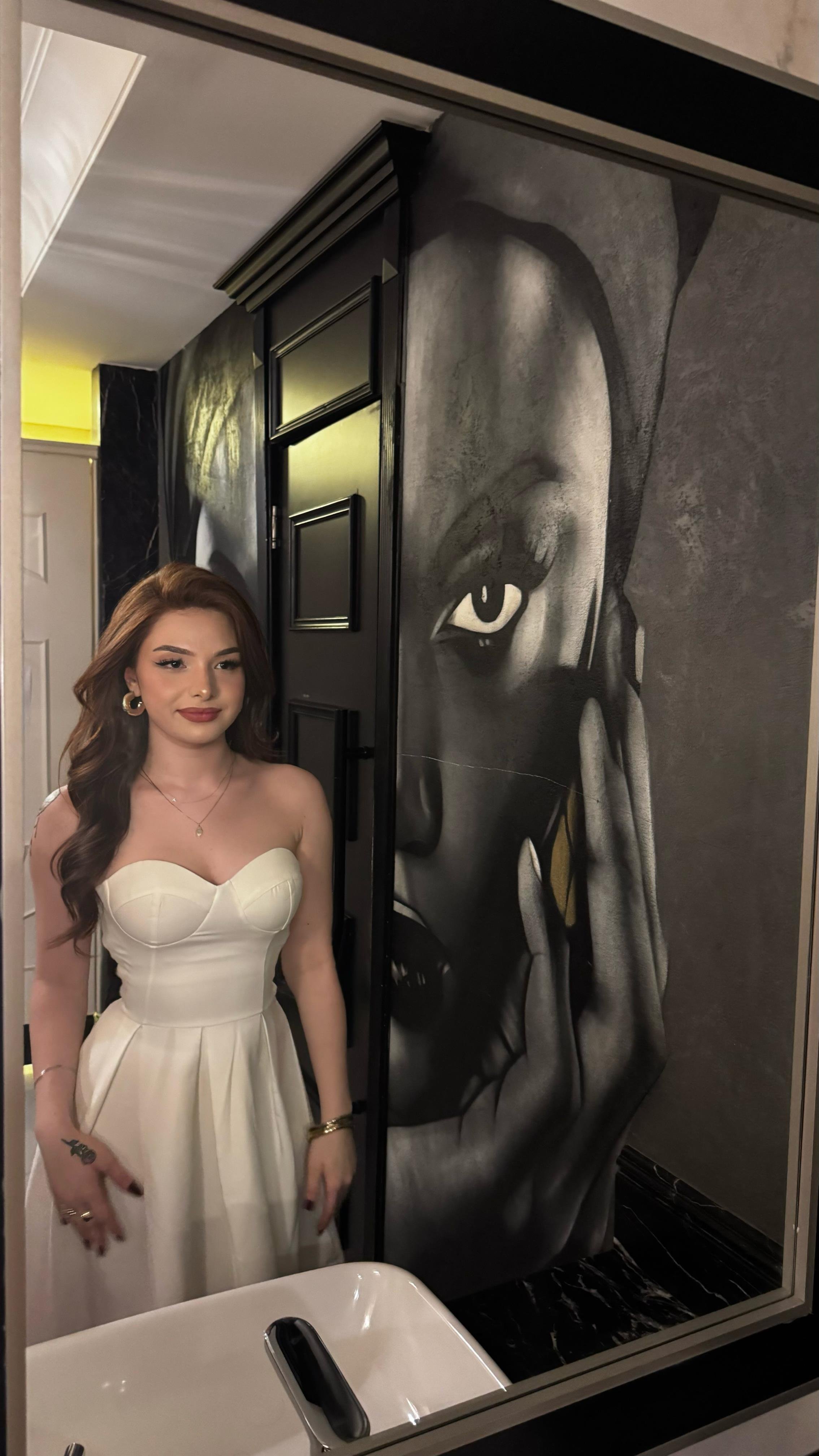Elizabeth Beyaz Elbise 