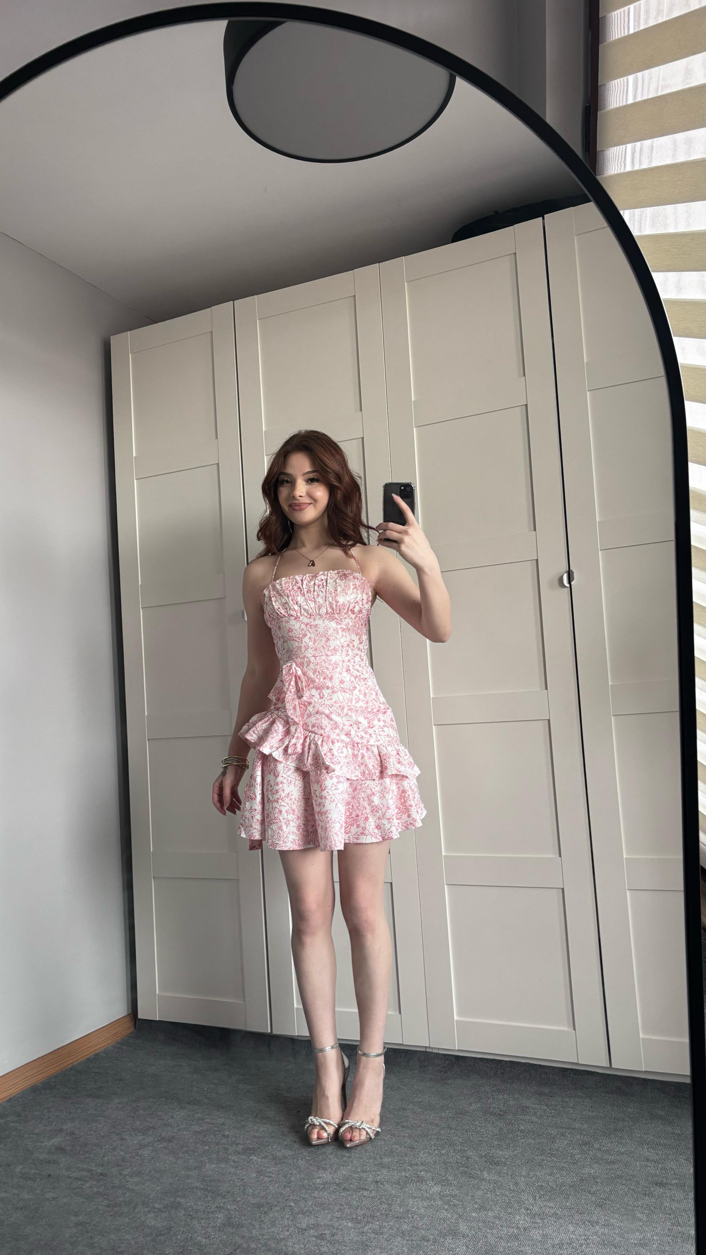 Flora Elbise Pembe 