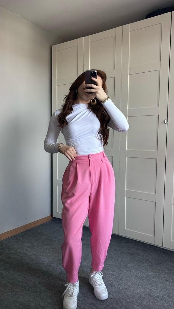 Havuç Pantolon Pembe