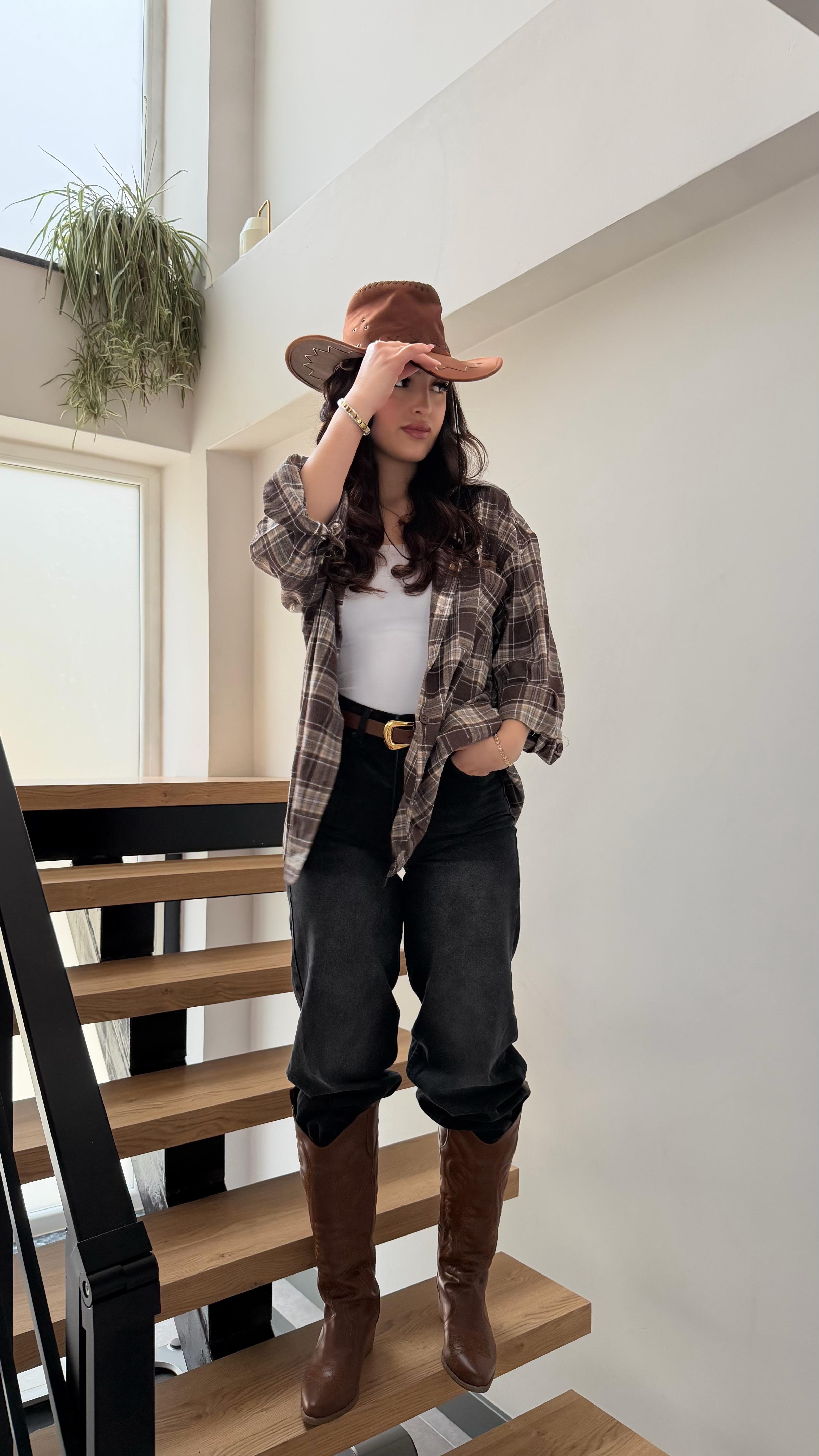 Hayday Ekose Gömlek Kahverengi