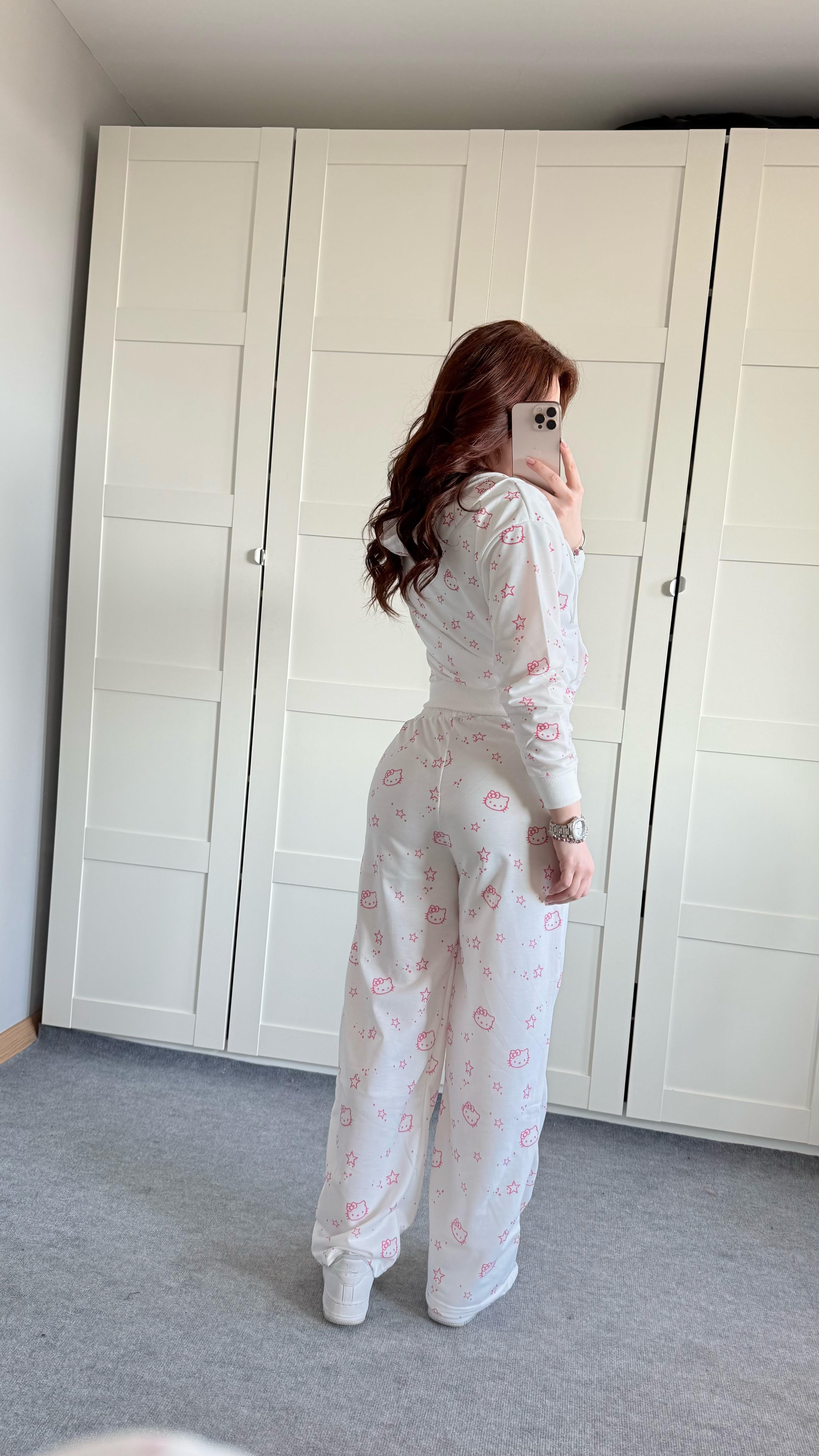 Hello Kitty Beyaz Eşofman Takımı
