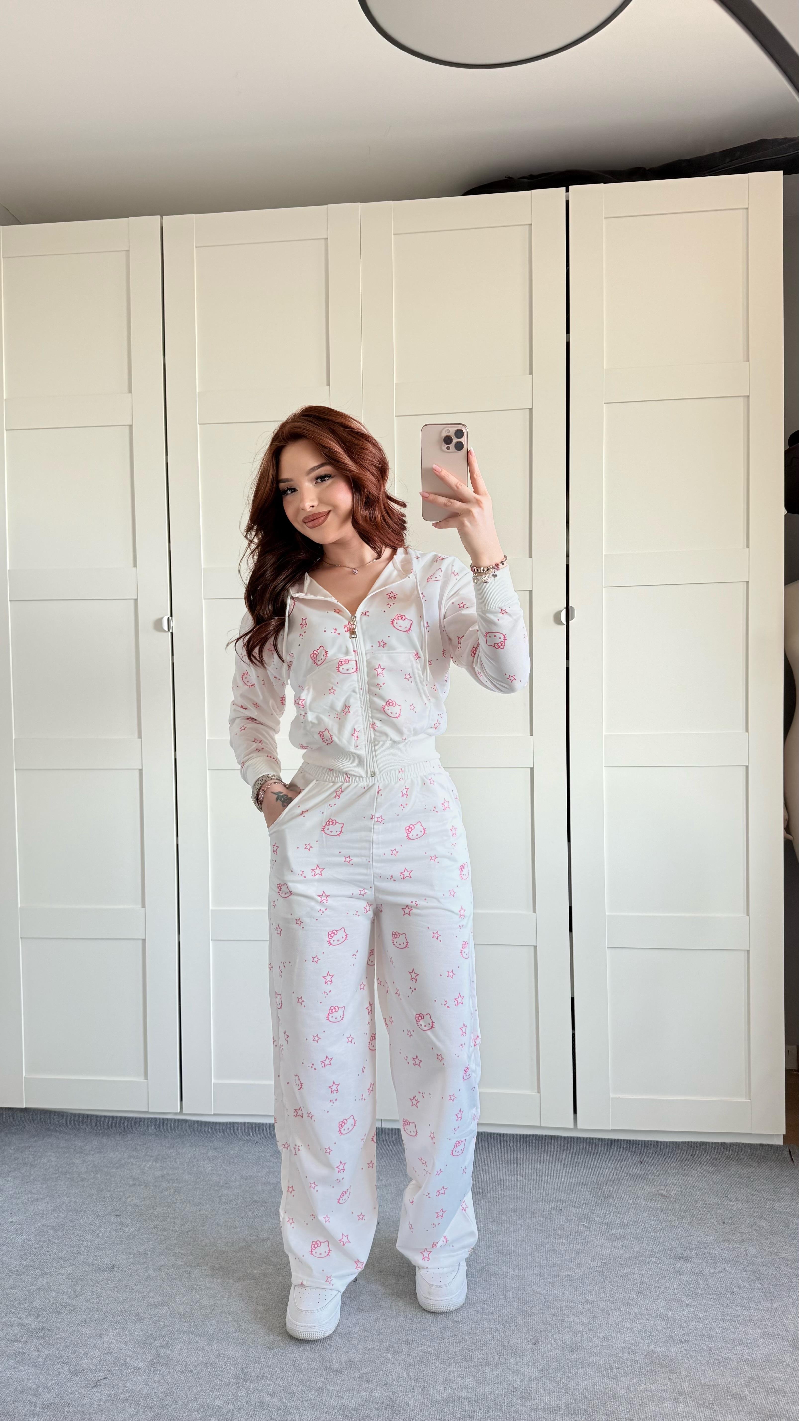 Hello Kitty Beyaz Eşofman Takımı