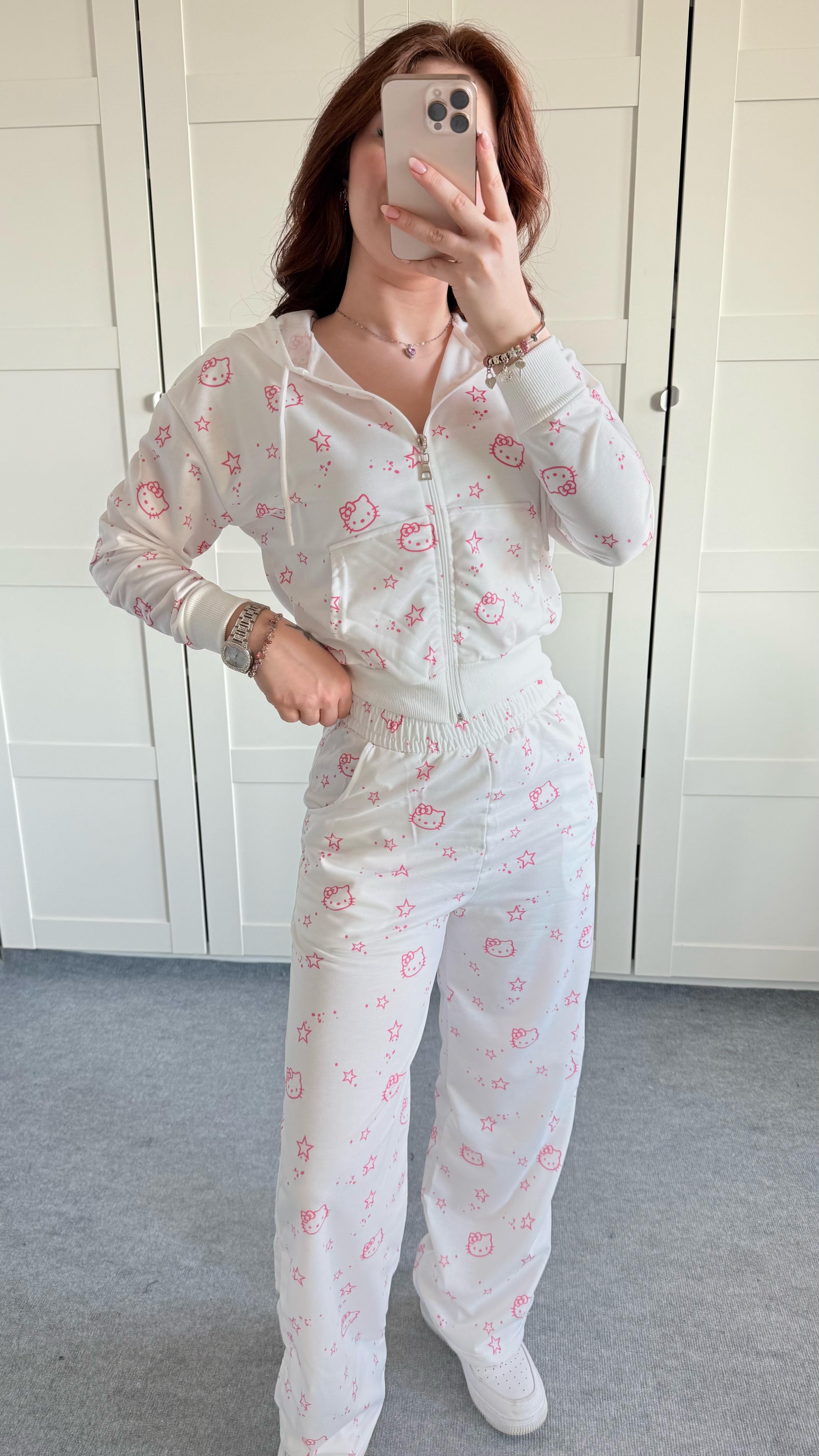 Hello Kitty Beyaz Eşofman Takımı
