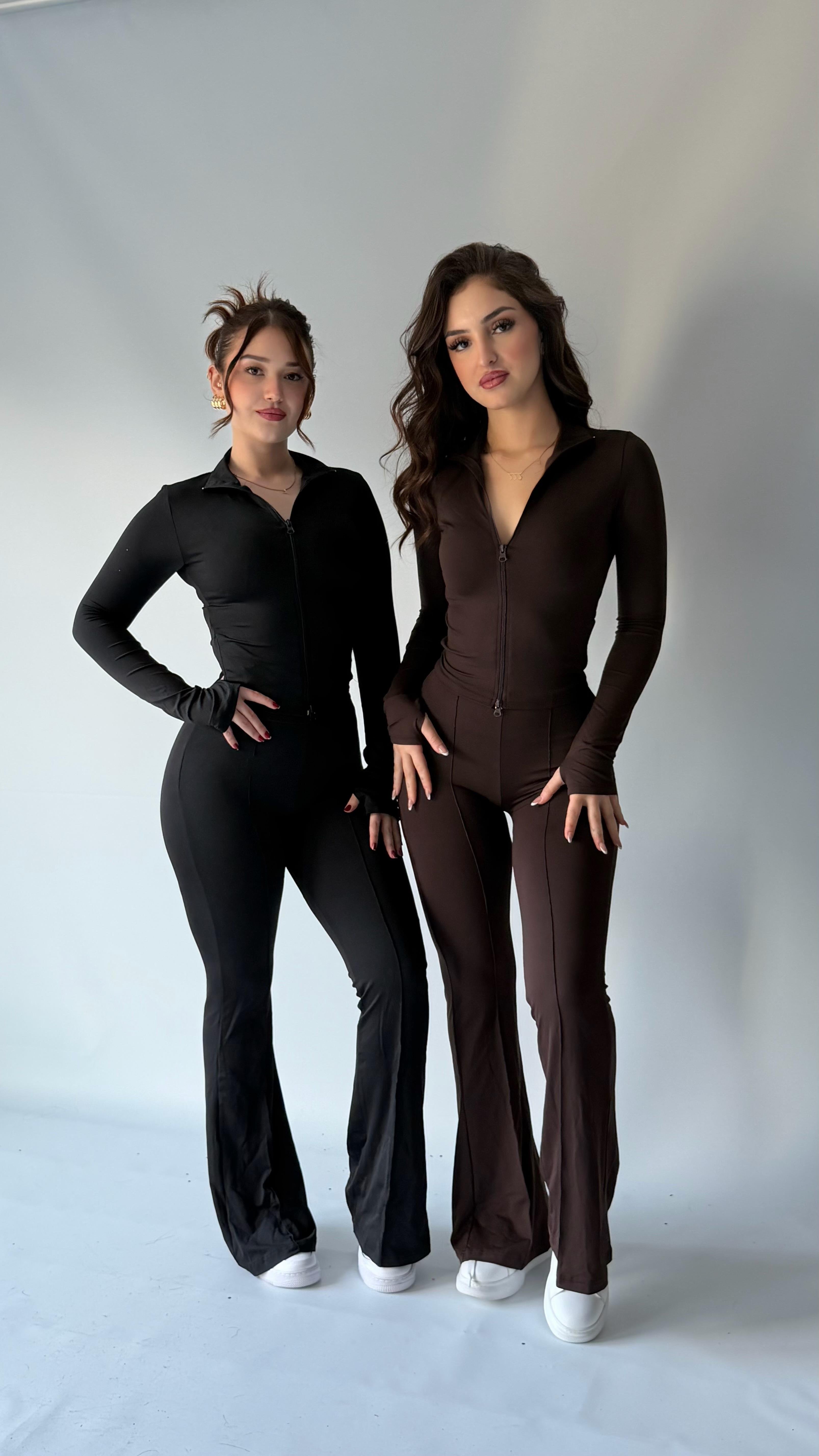 Helyum Çimalı Pantolon Takım Siyah