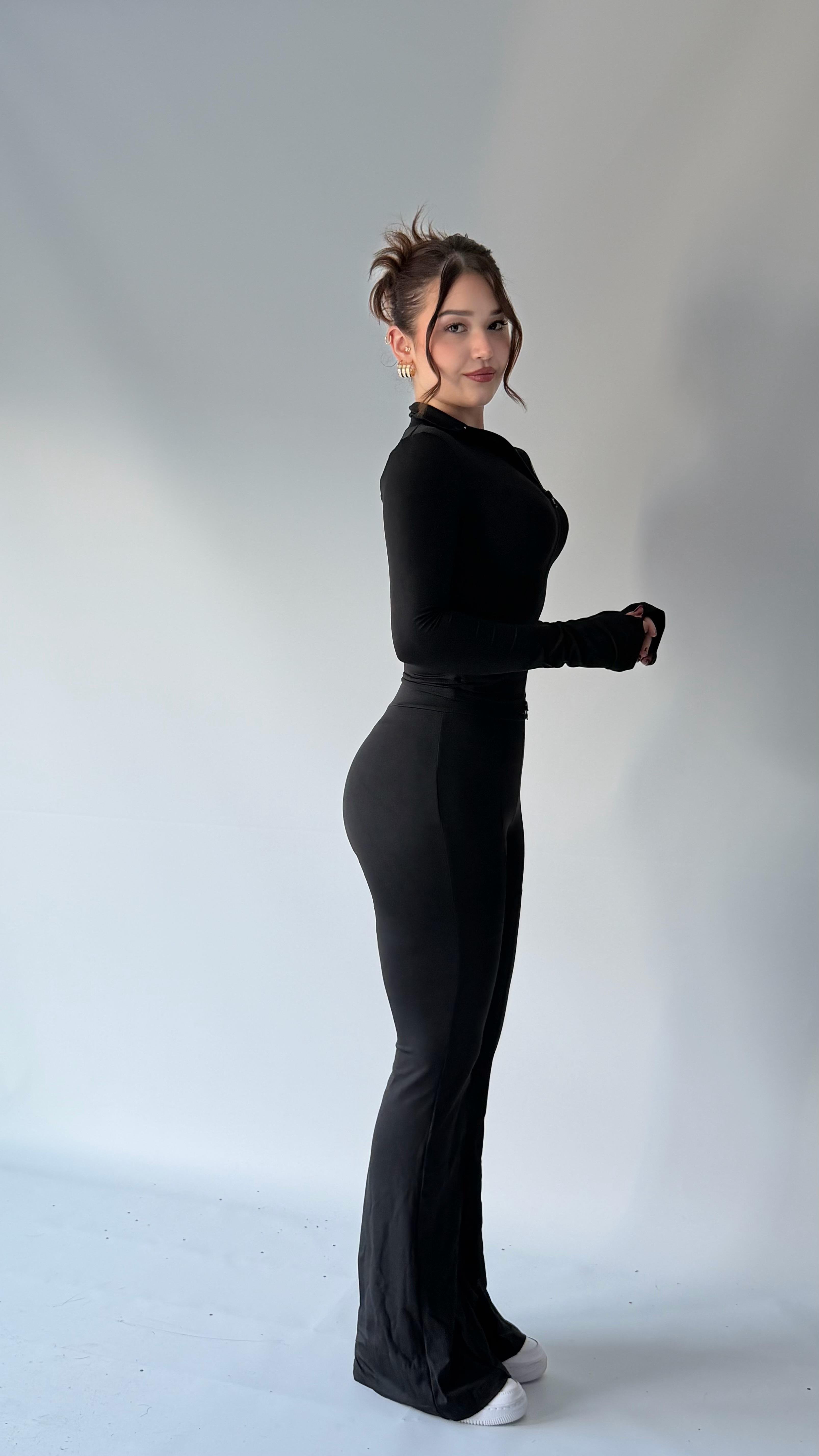 Helyum Çimalı Pantolon Takım Siyah