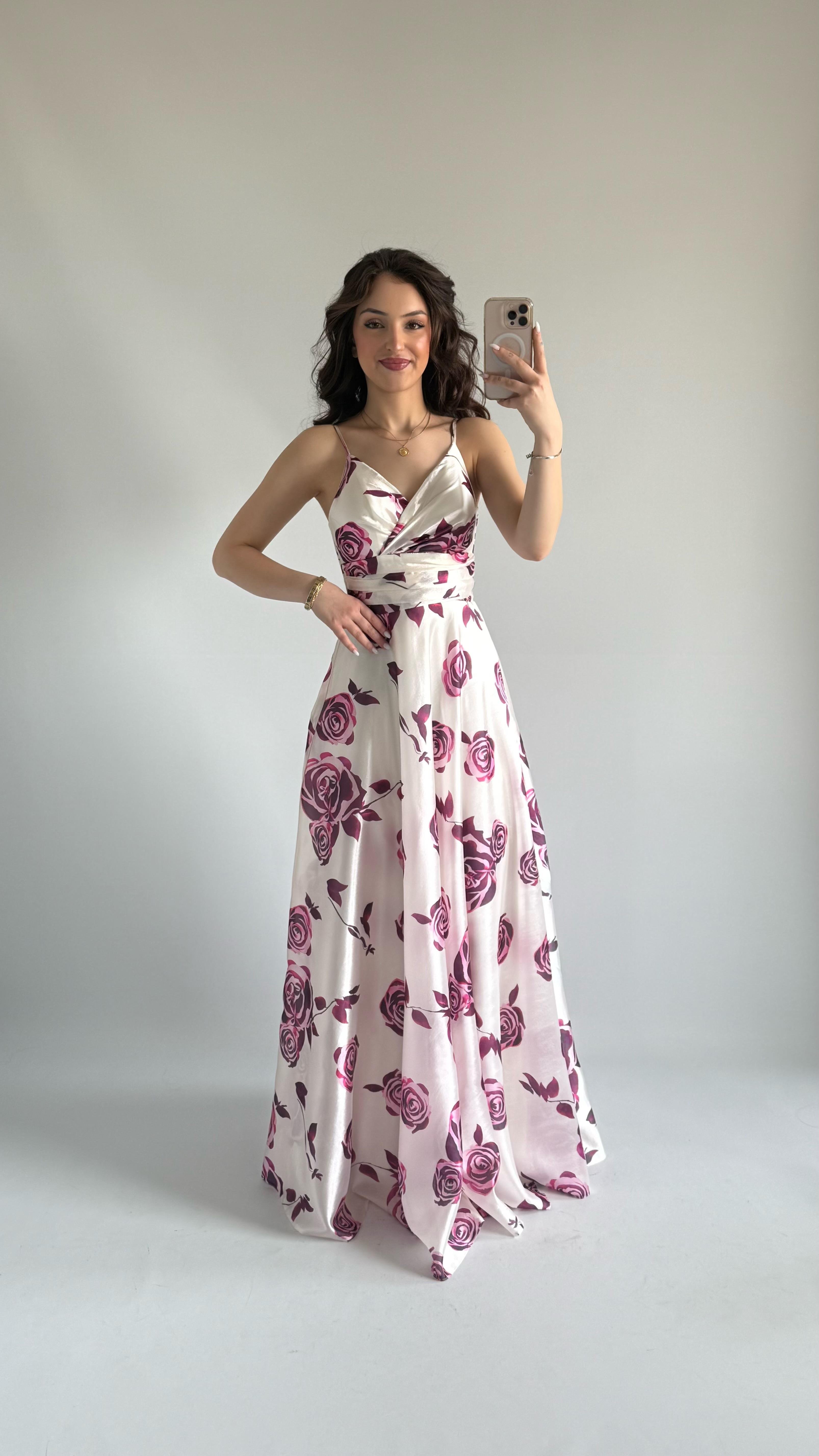 Hibiscus Kemer Abiye Mor Güllü