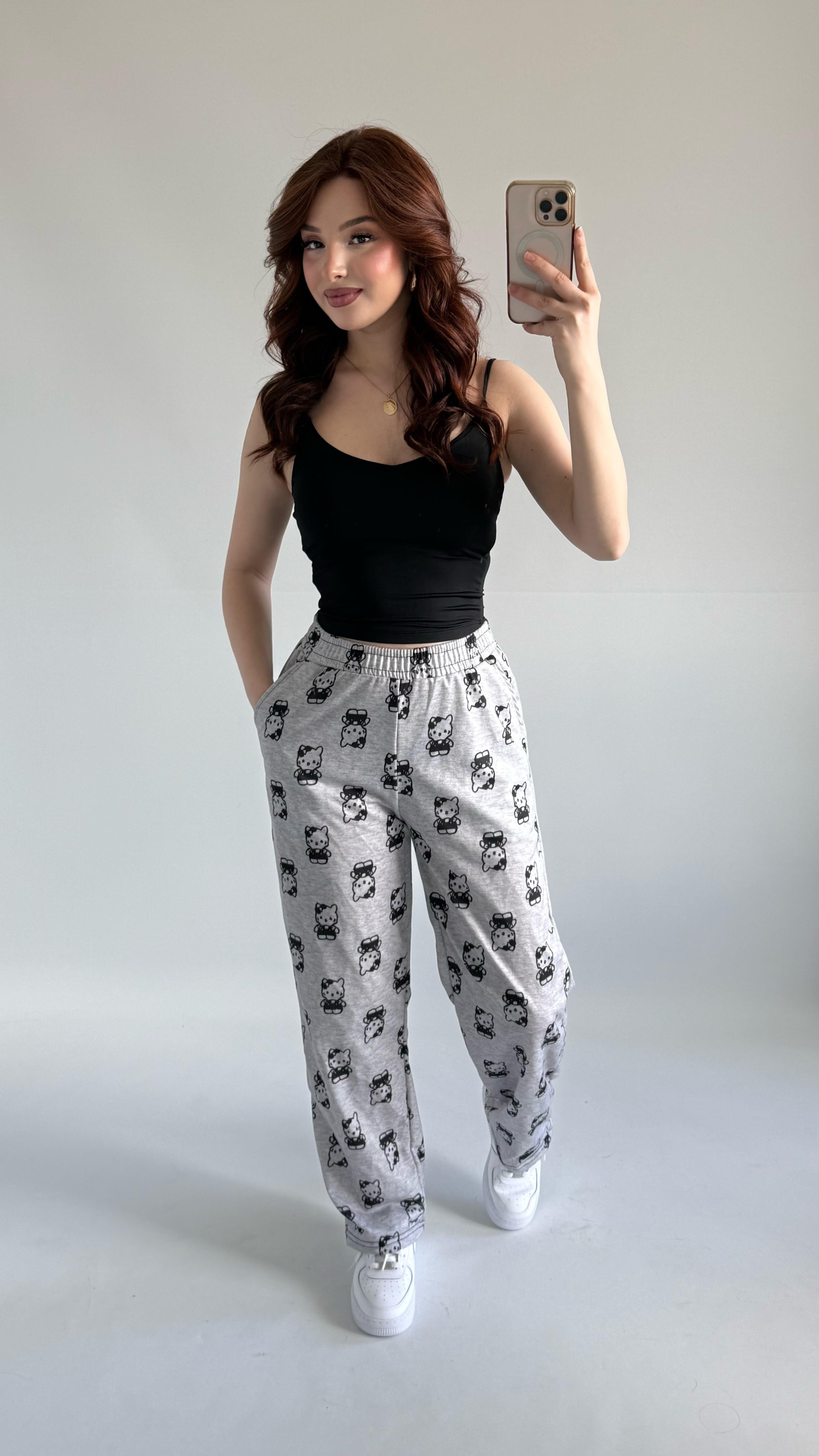 İcon Eşofman Hello Kitty Gri