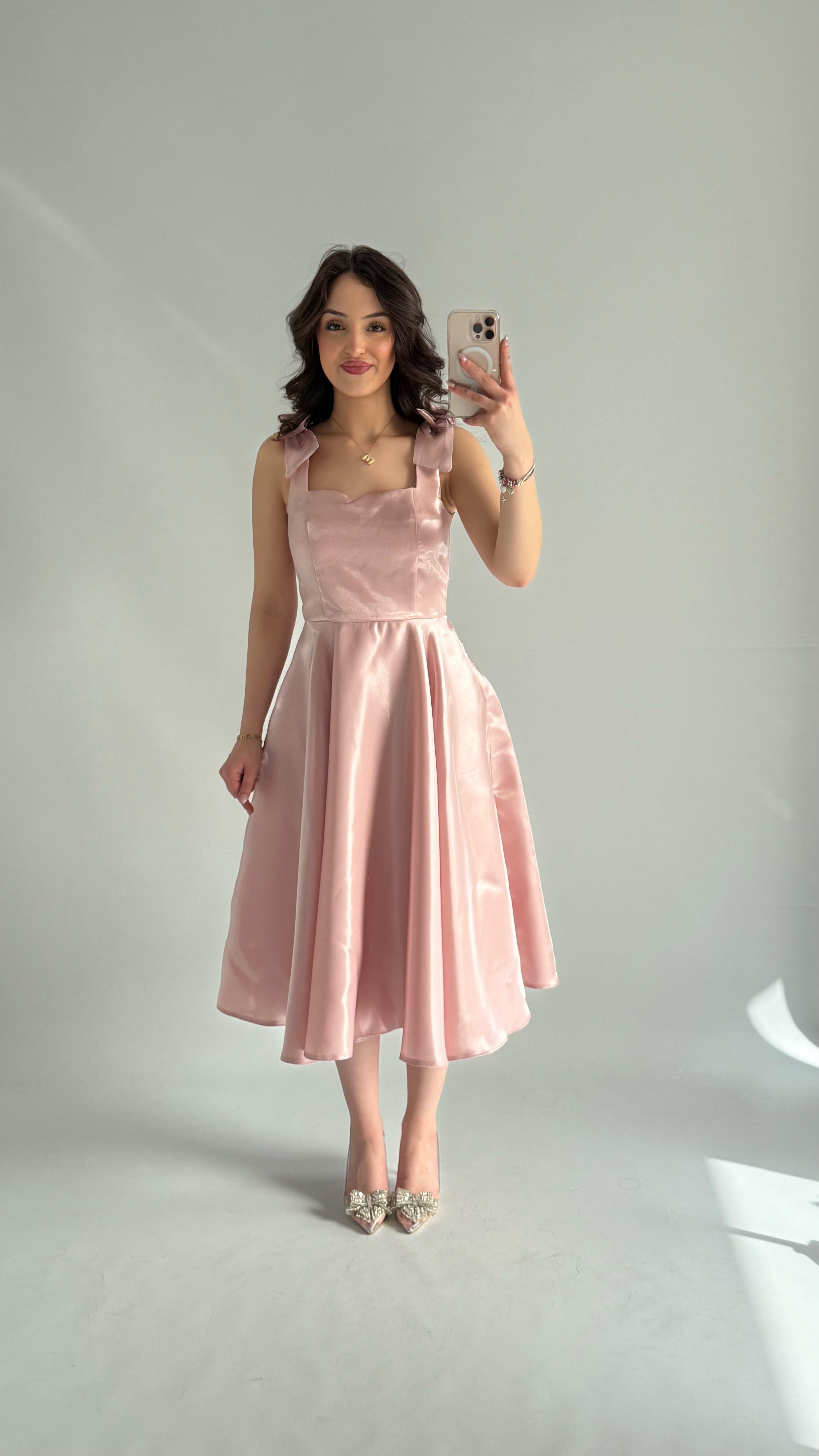 Jayla Fiyonk Detaylı Abiye Pembe
