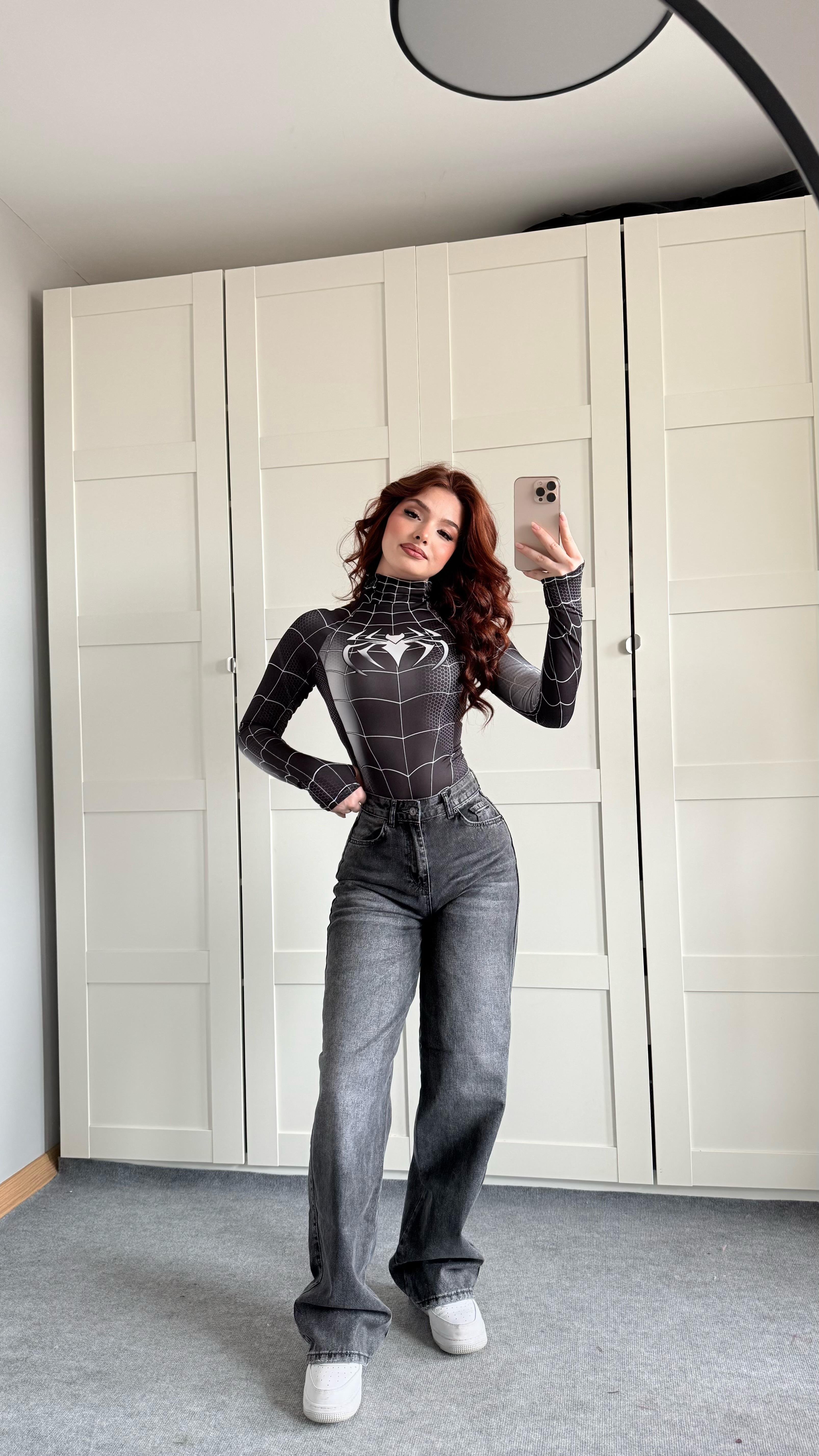 Jenner Wide Leg Jean Antrasit