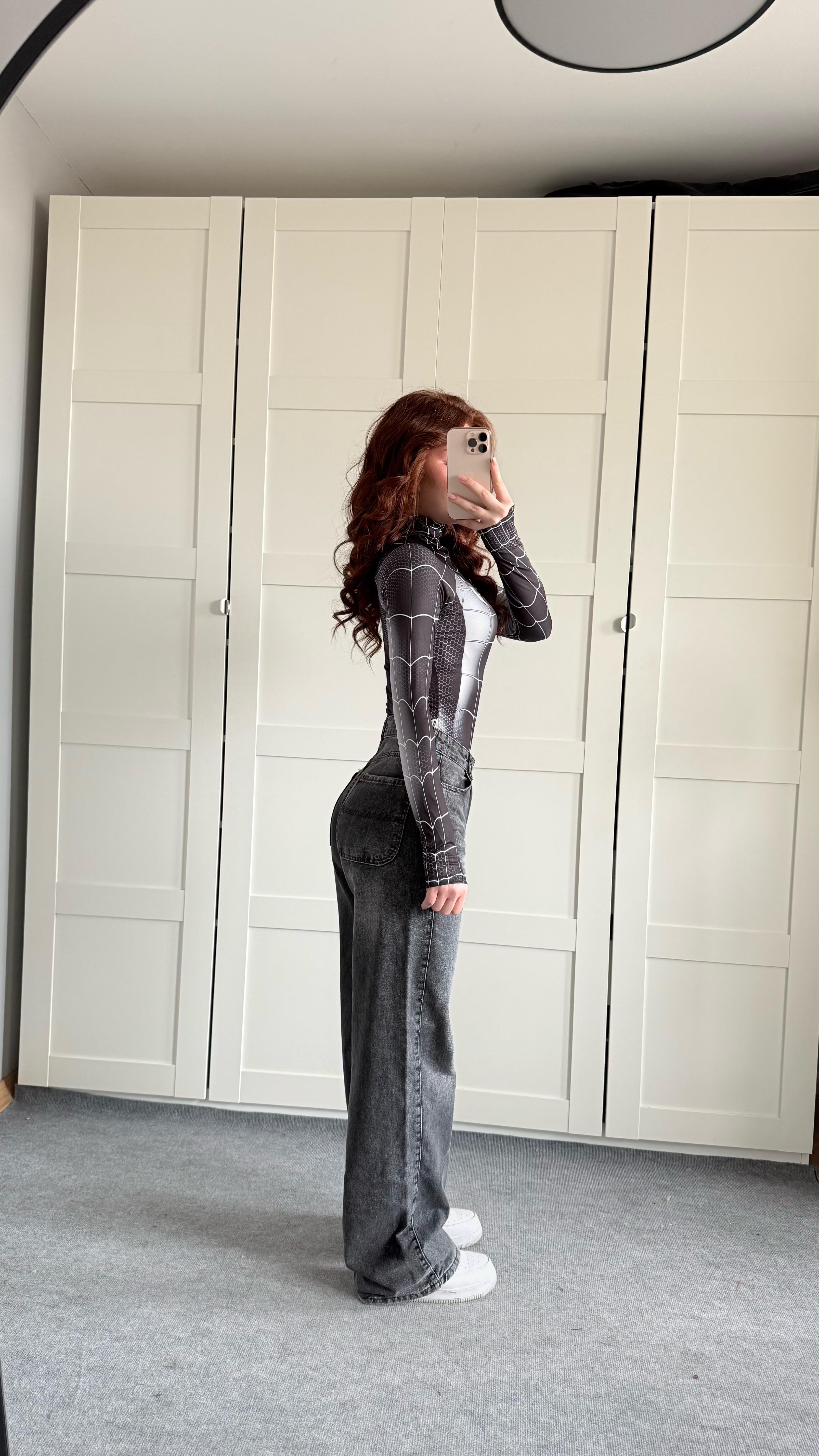 Jenner Wide Leg Jean Antrasit