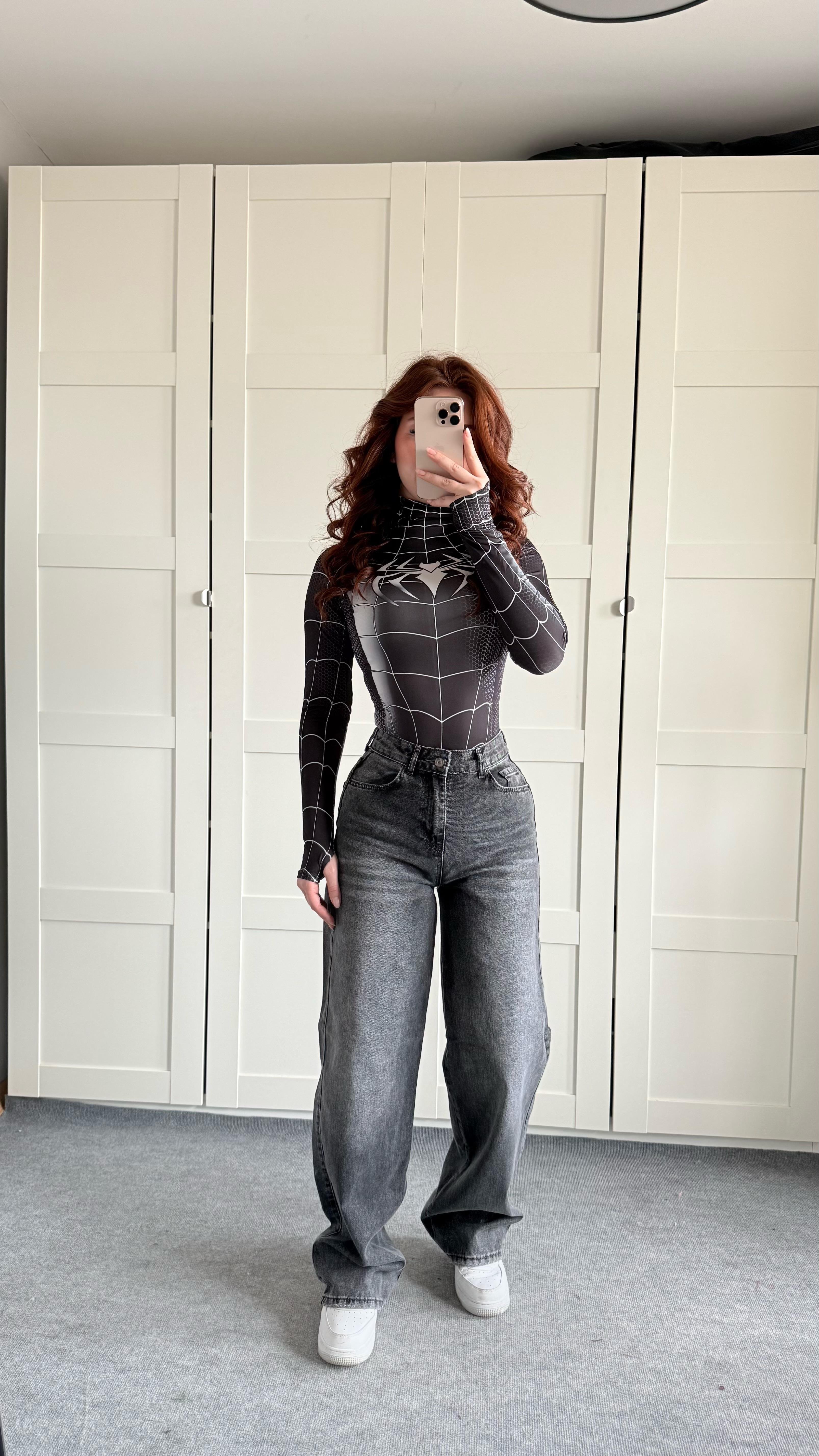 Jenner Wide Leg Jean Antrasit