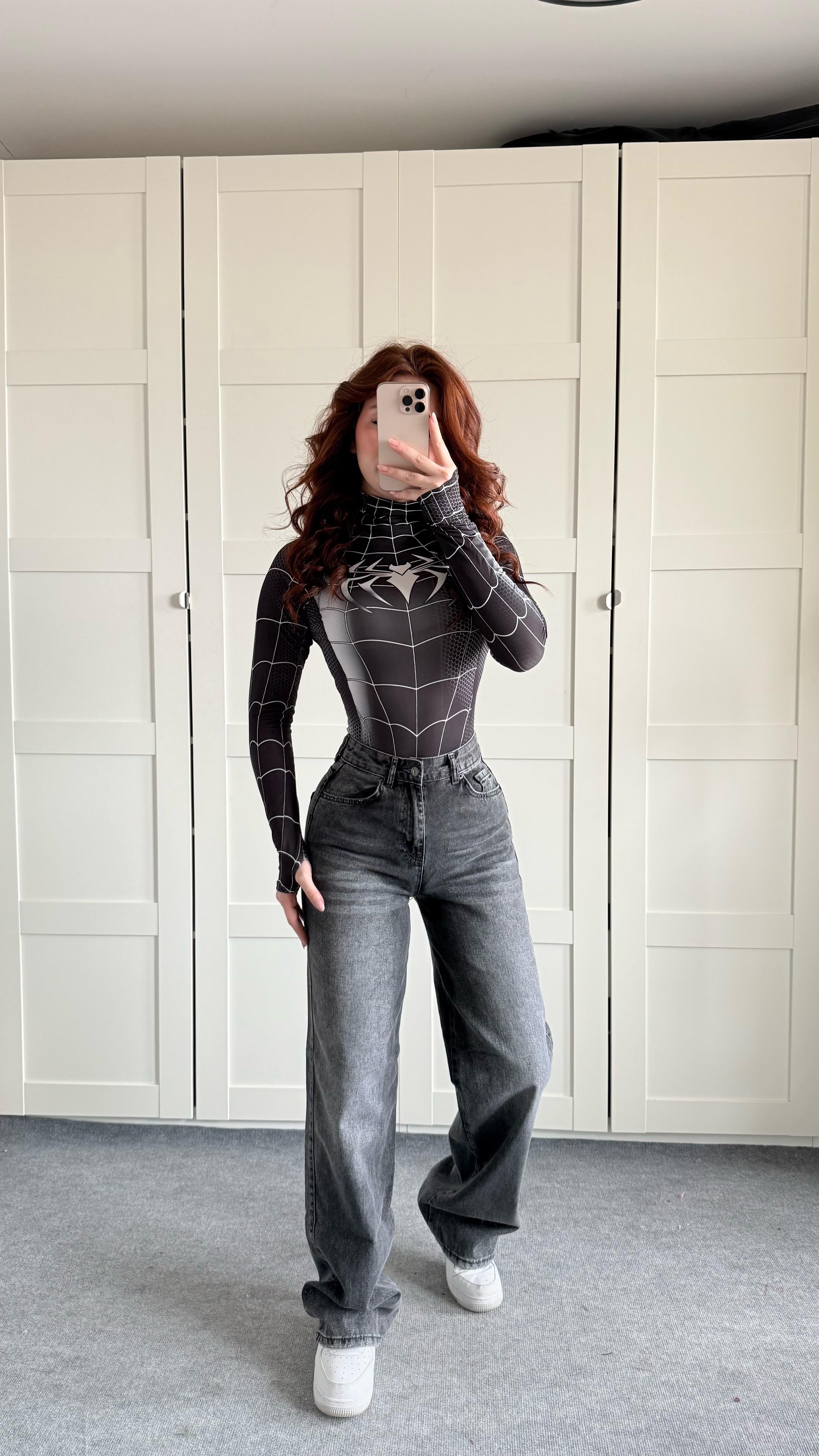 Jenner Wide Leg Jean Antrasit