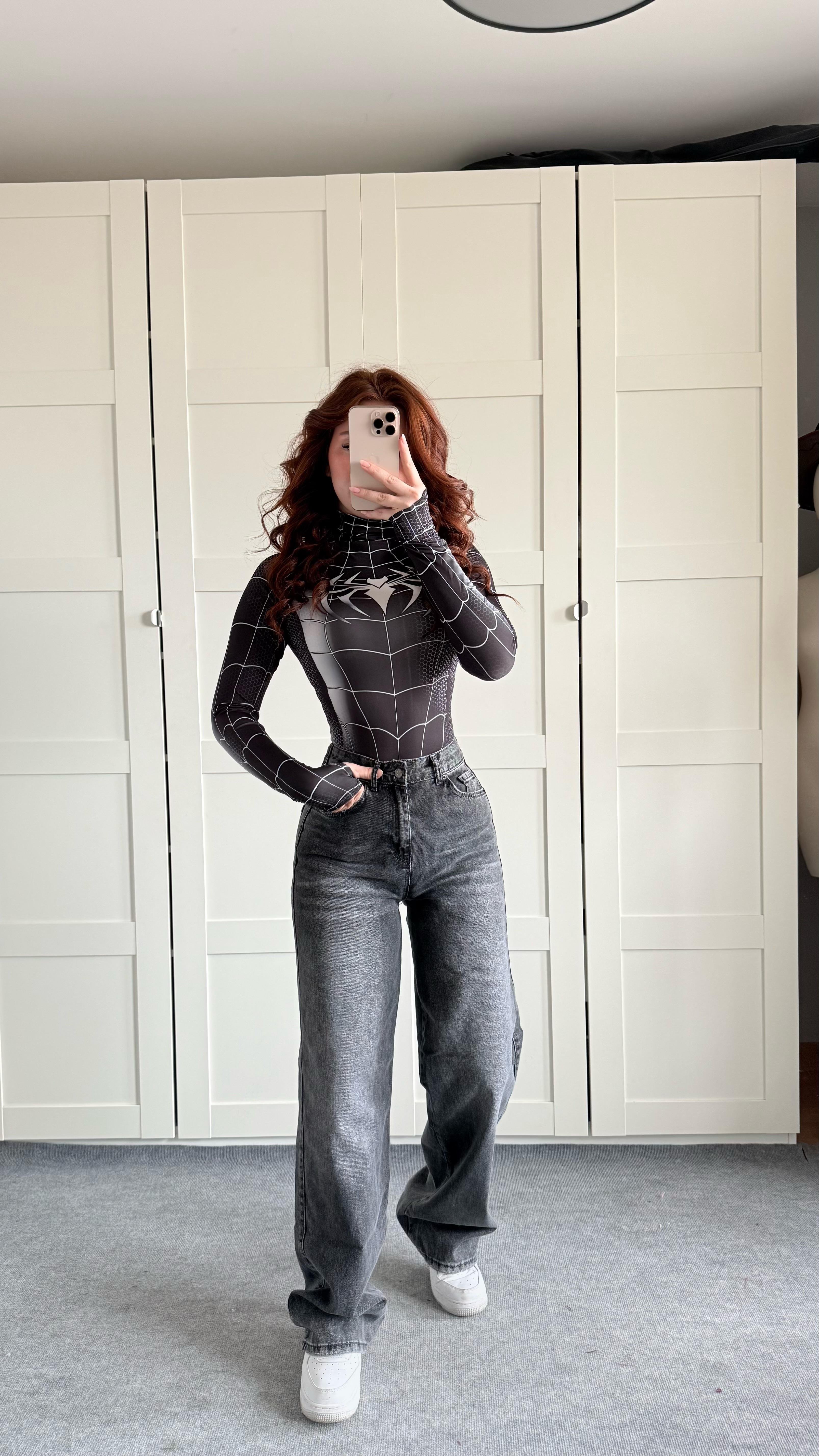 Jenner Wide Leg Jean Antrasit