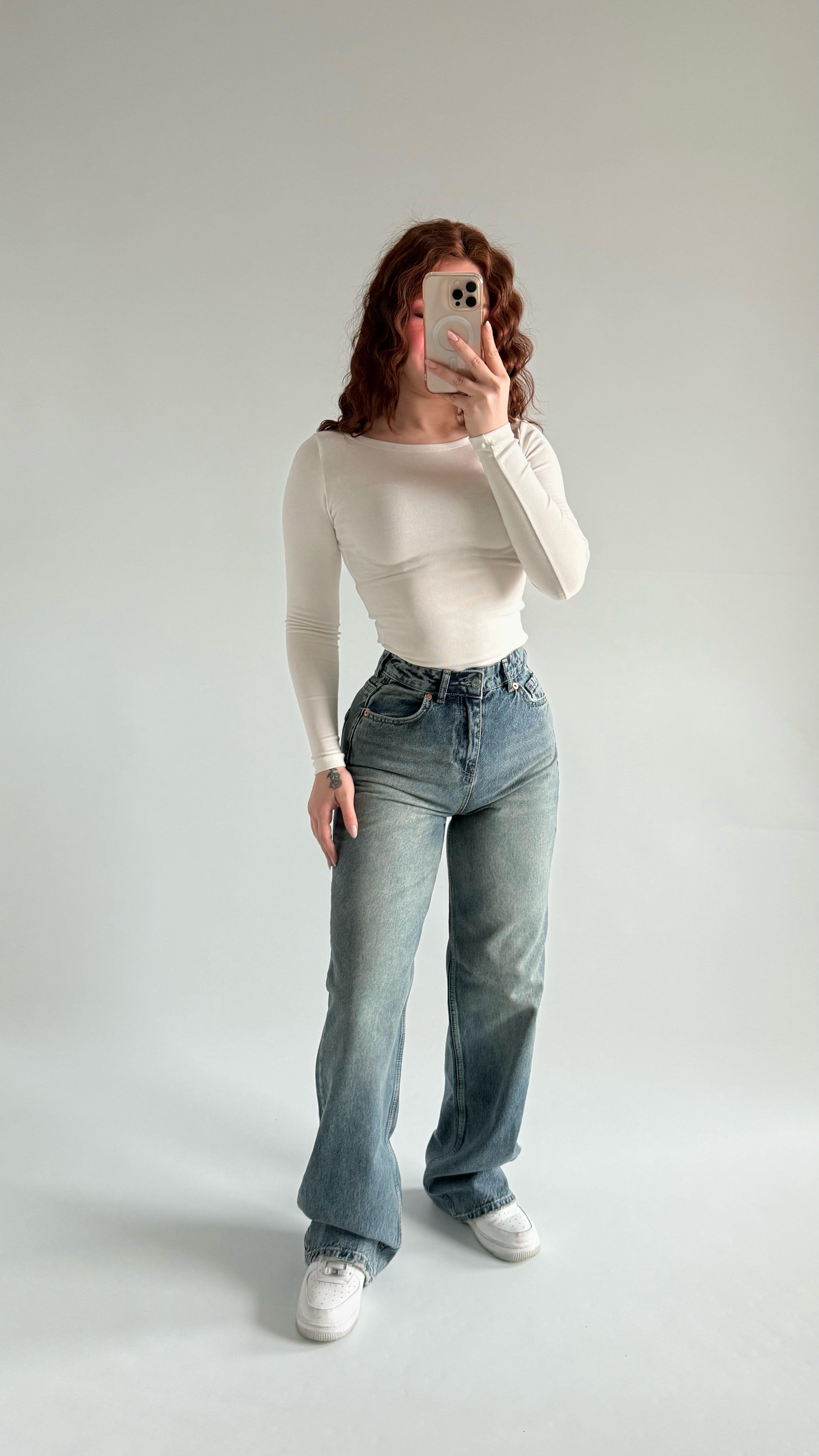Jenner Wide Leg Jean Eskitme