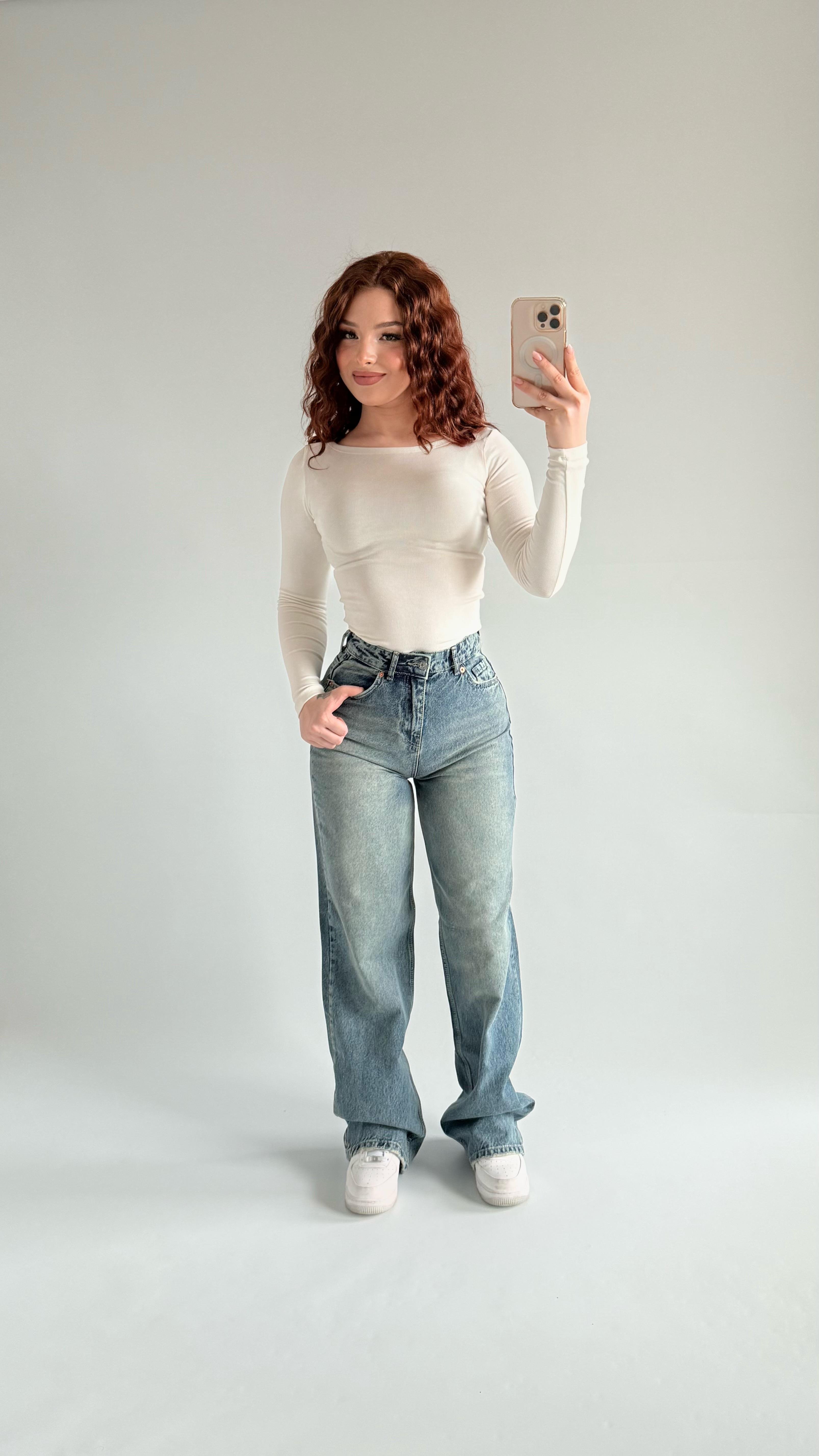 Jenner Wide Leg Jean Eskitme