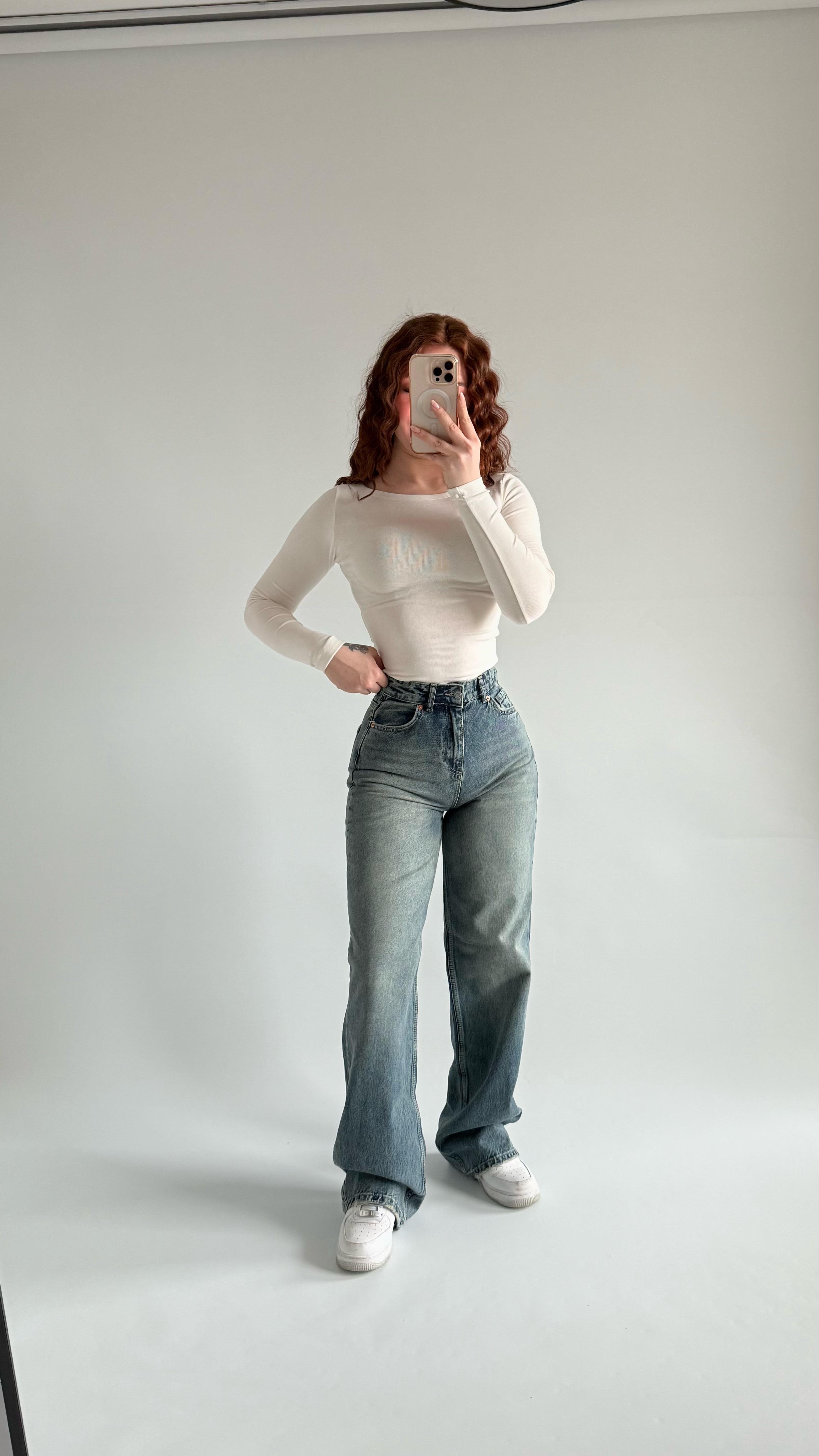 Jenner Wide Leg Jean Eskitme