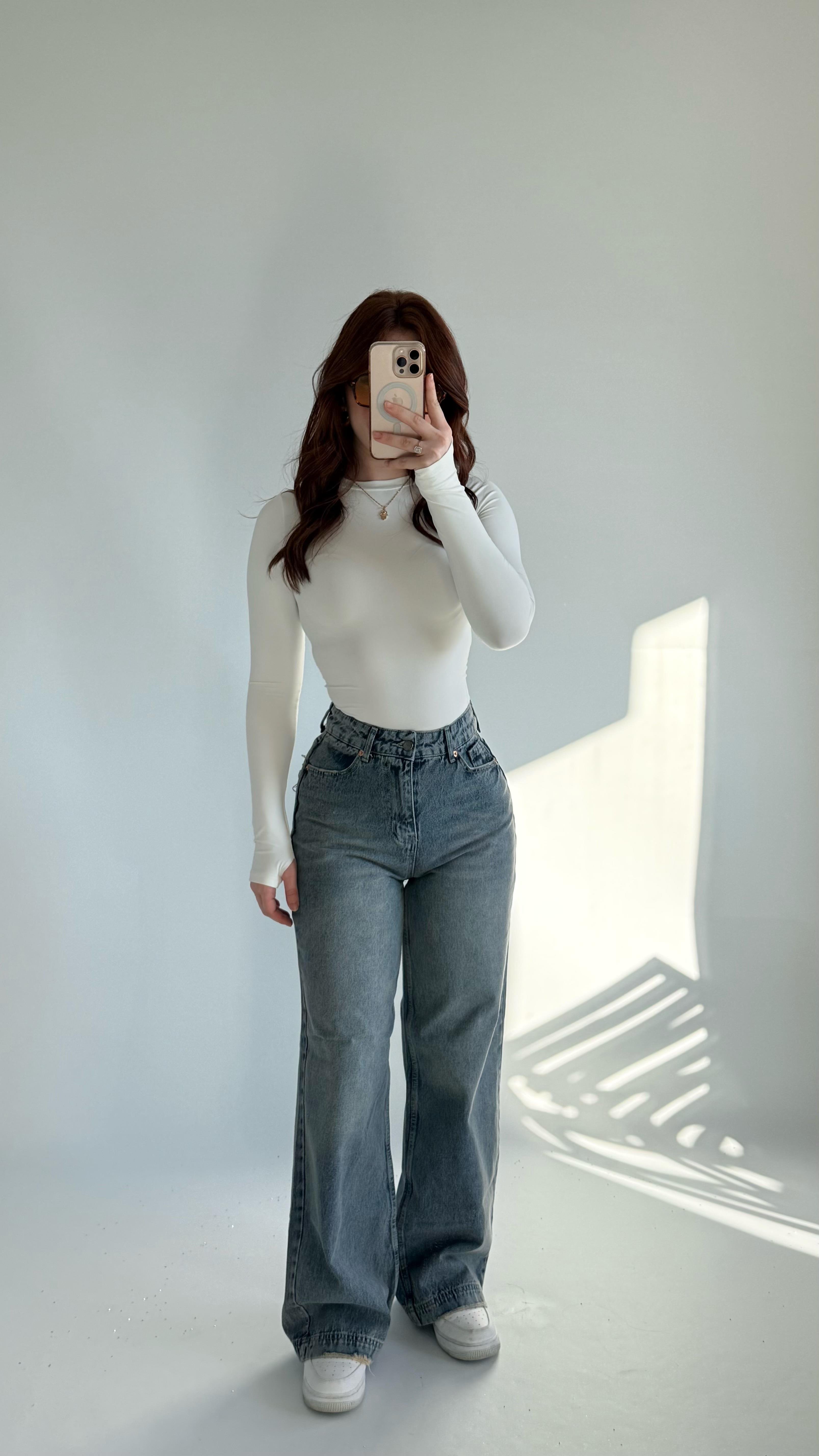Jennifer Wide Leg Pantolon Eskitme