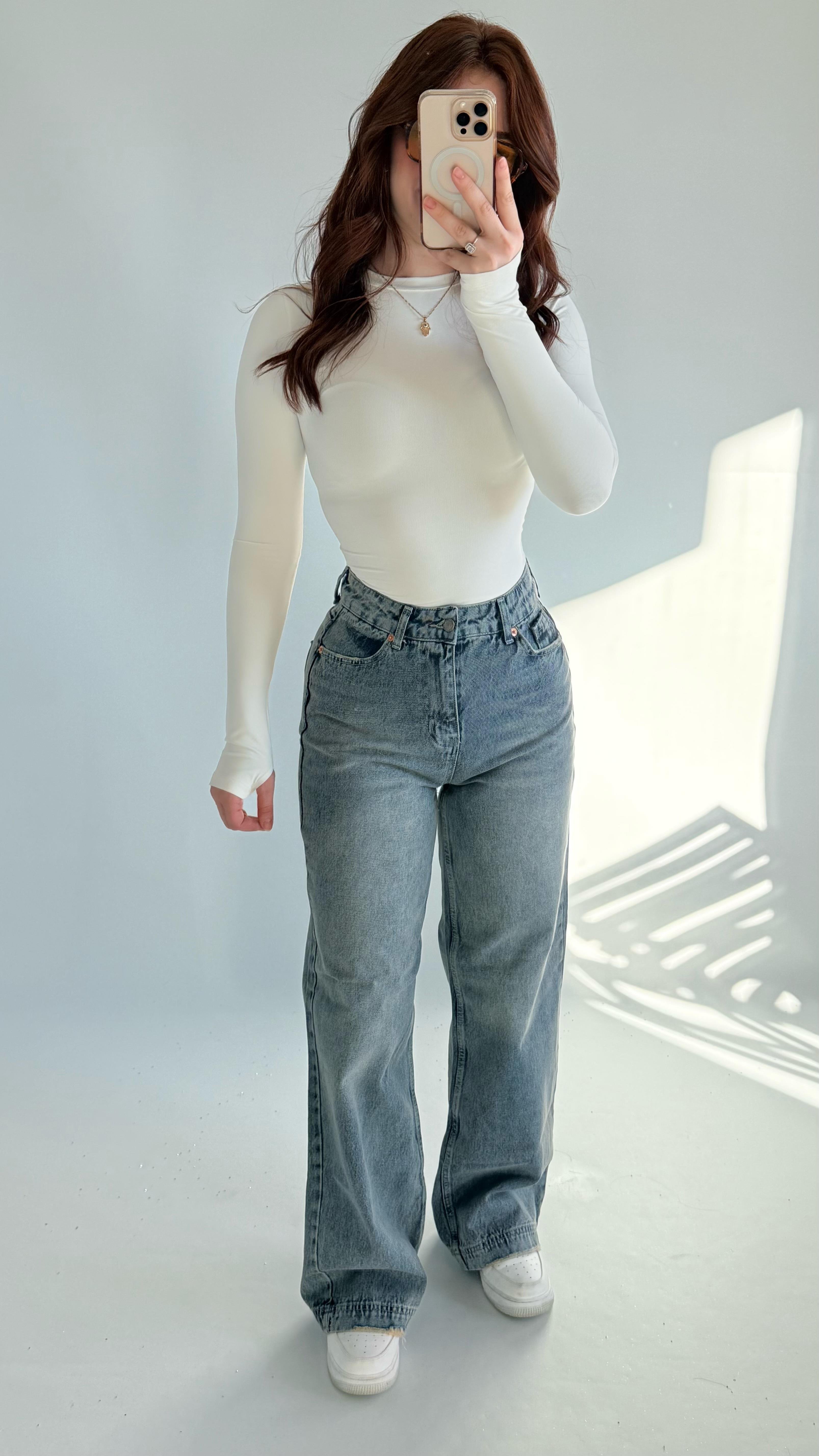 Jennifer Wide Leg Pantolon Eskitme