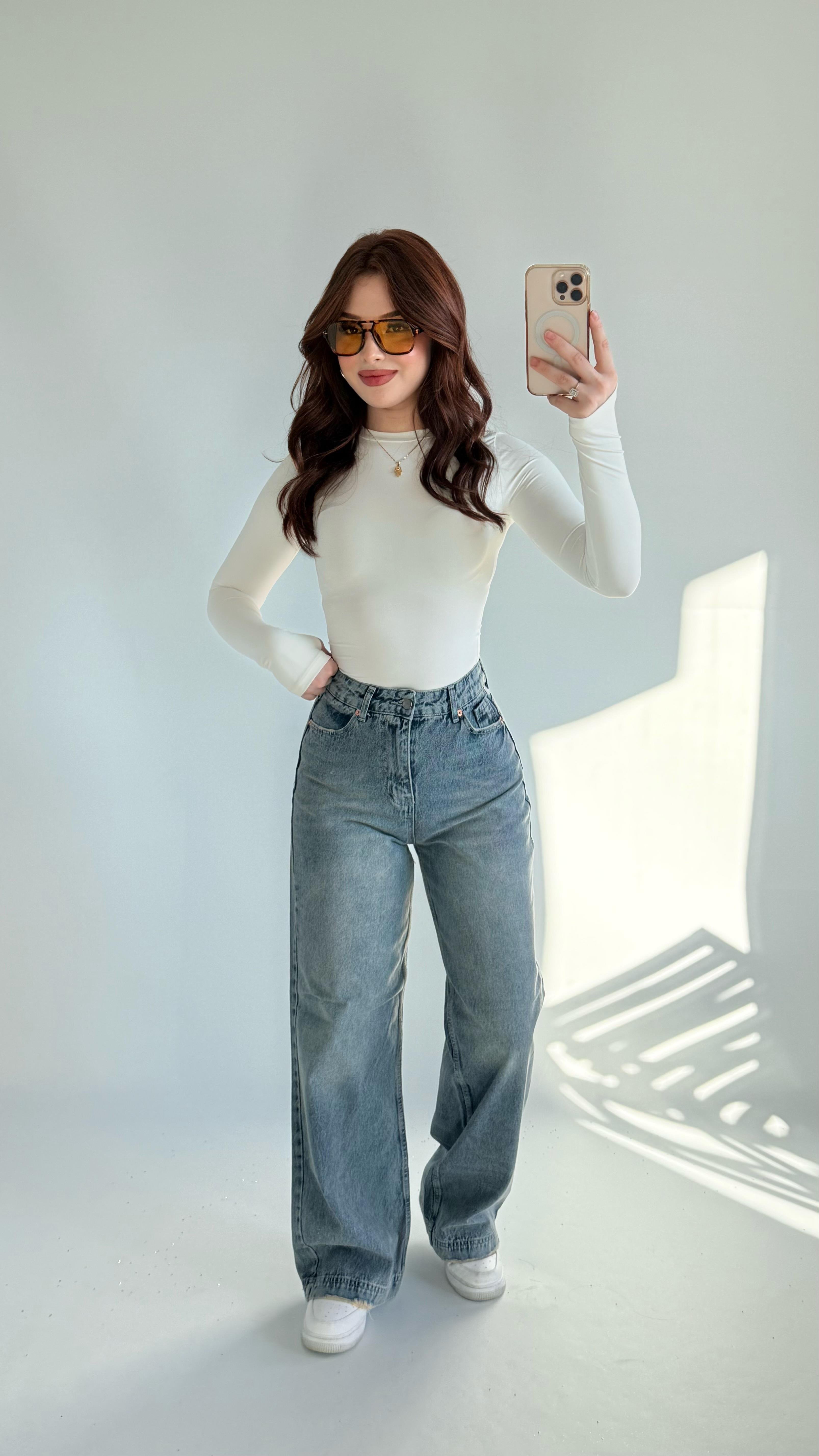 Jennifer Wide Leg Pantolon Eskitme