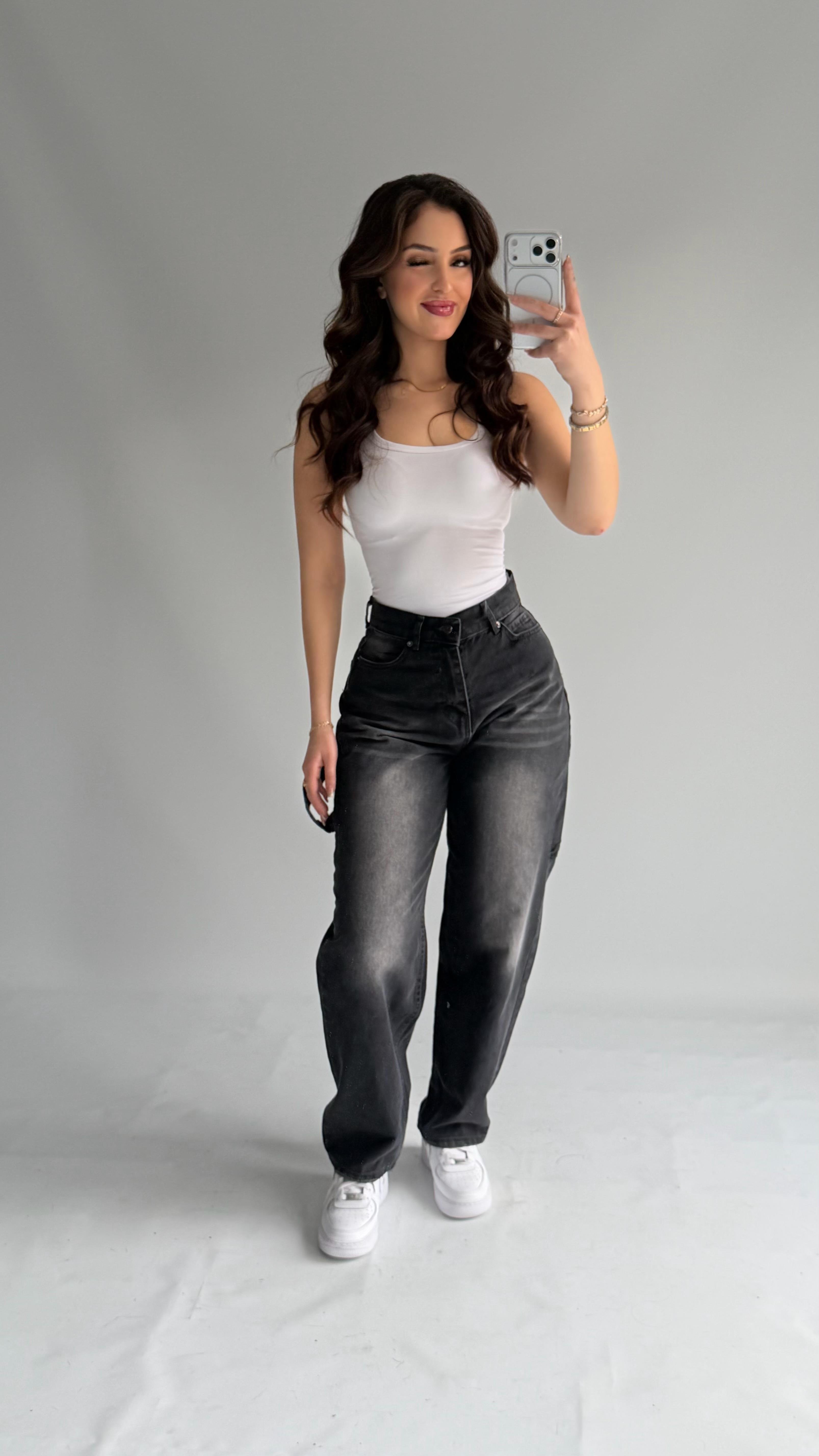 Jolie Carpenter Baggy Jean Gri