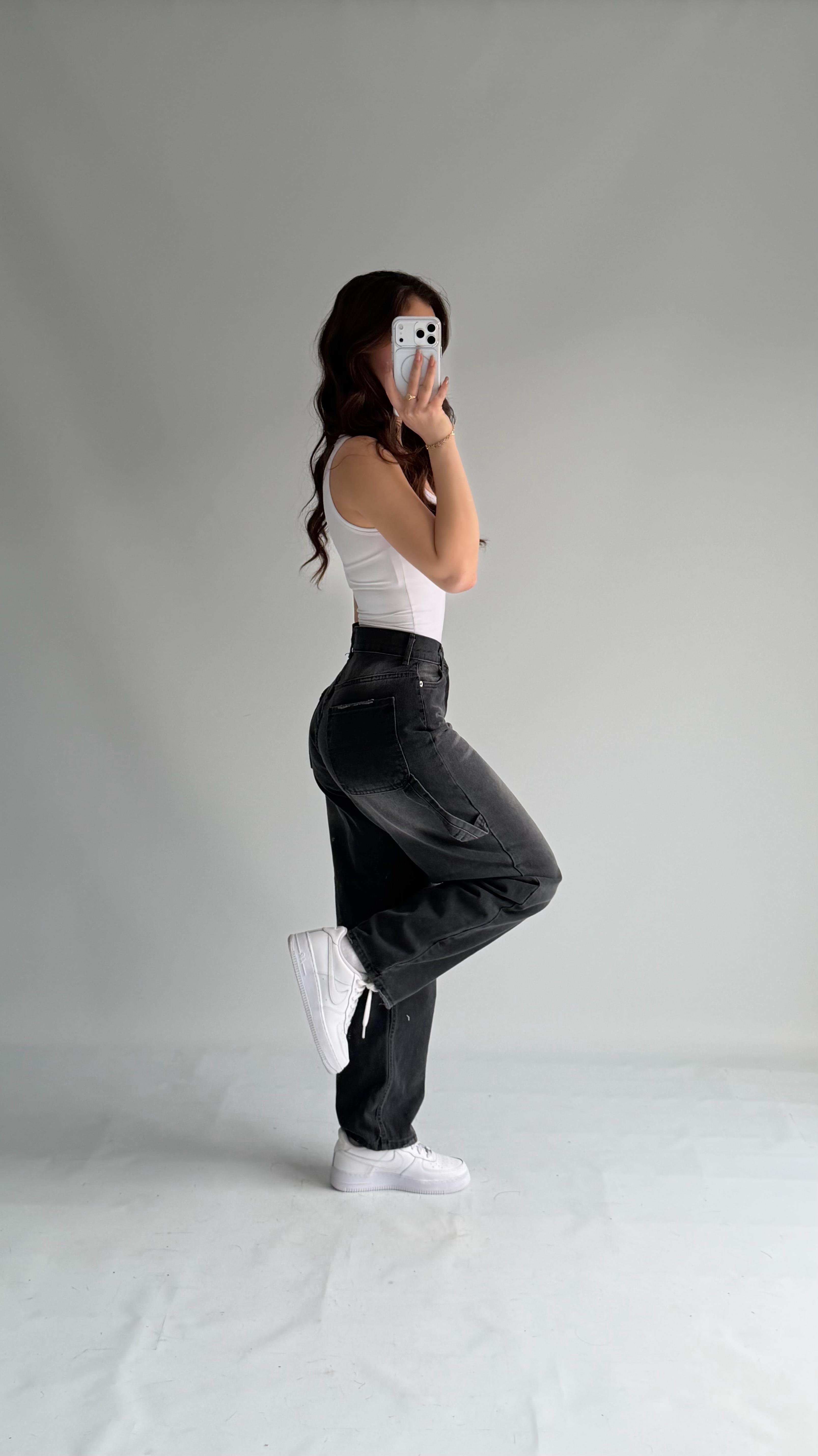 Jolie Carpenter Baggy Jean Gri
