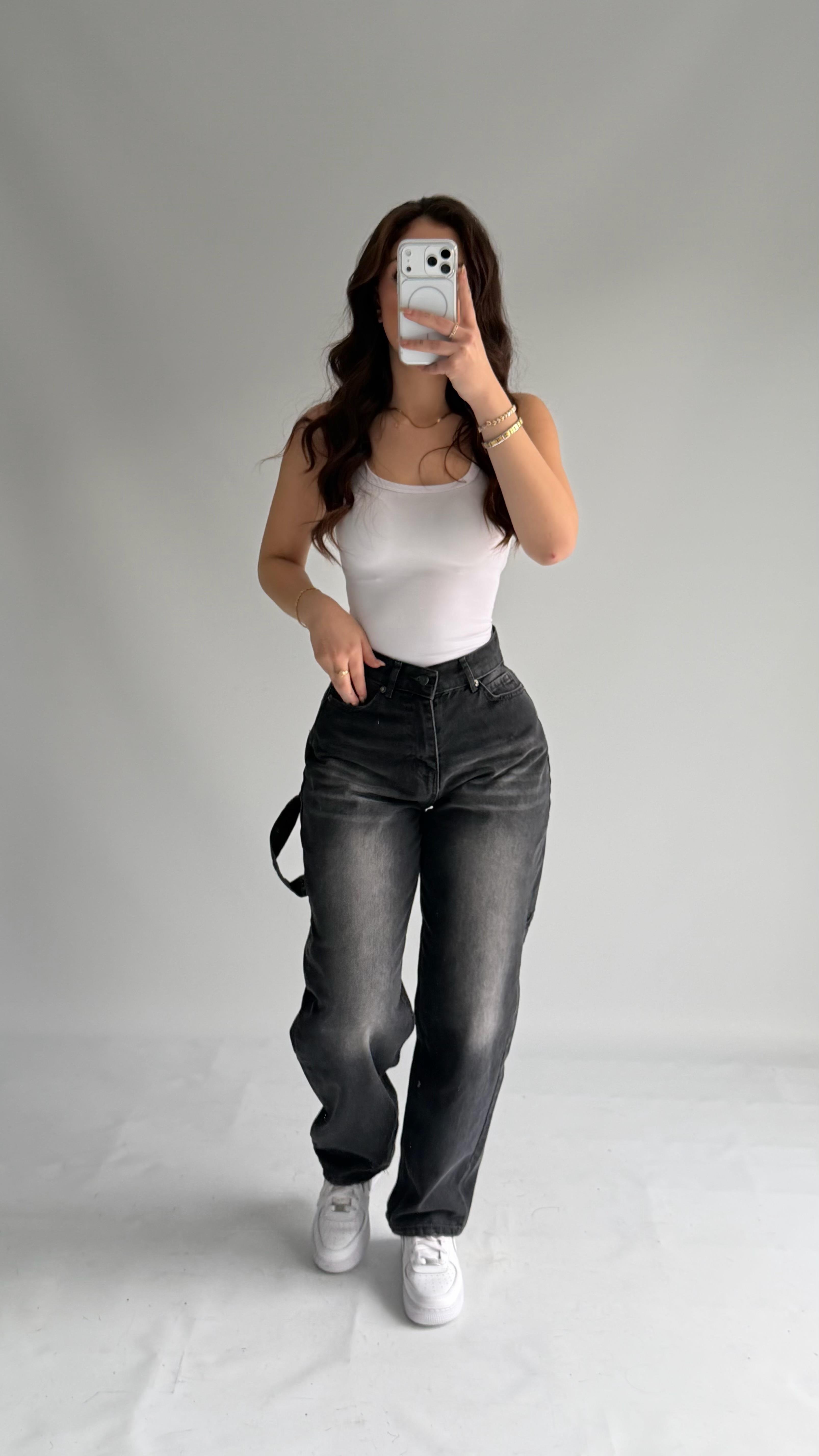 Jolie Carpenter Baggy Jean Gri