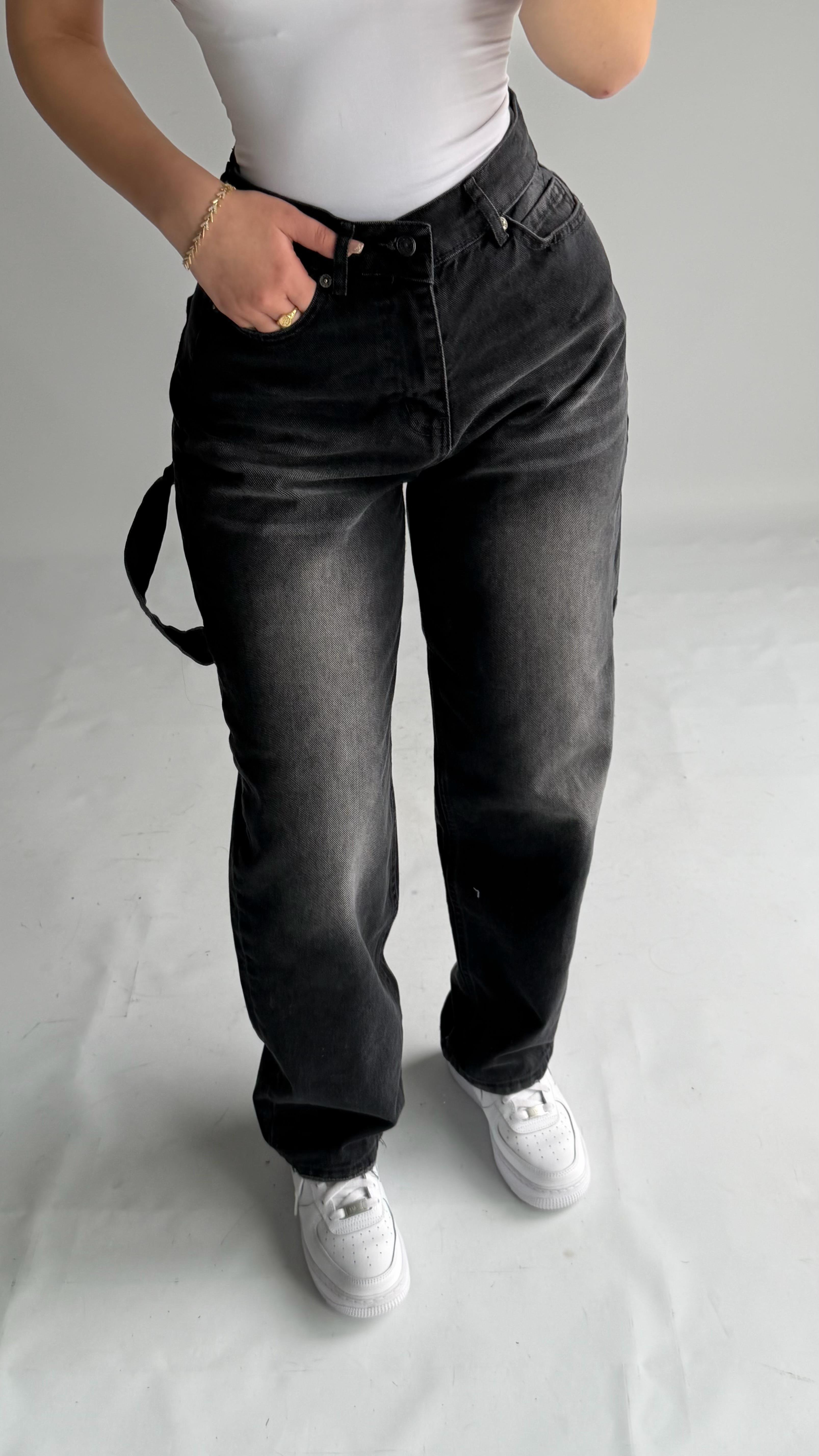 Jolie Carpenter Baggy Jean Siyah