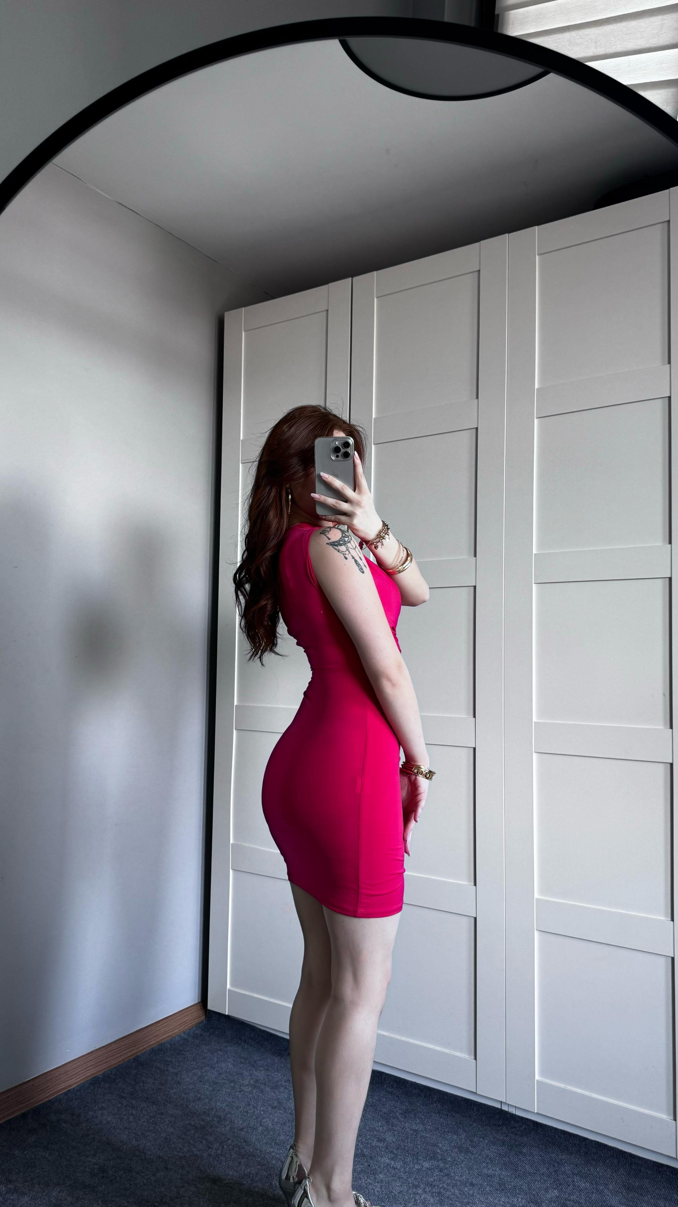 Jülide Pembe Elbise
