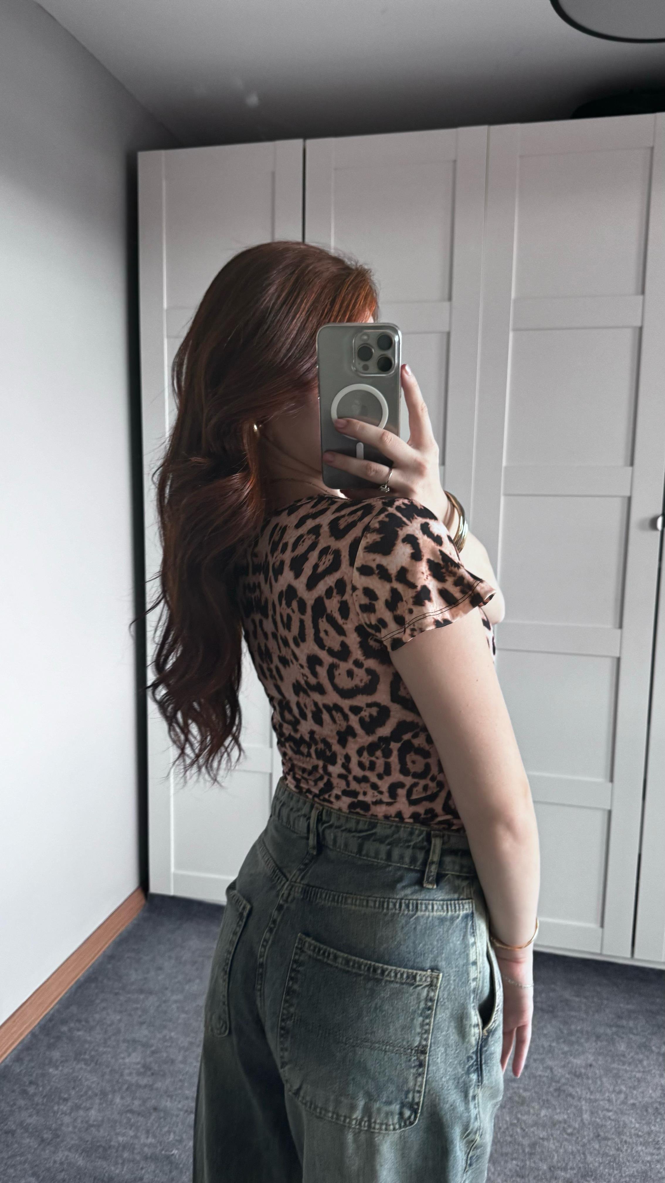 Kare Yaka Batik Leopar Crop