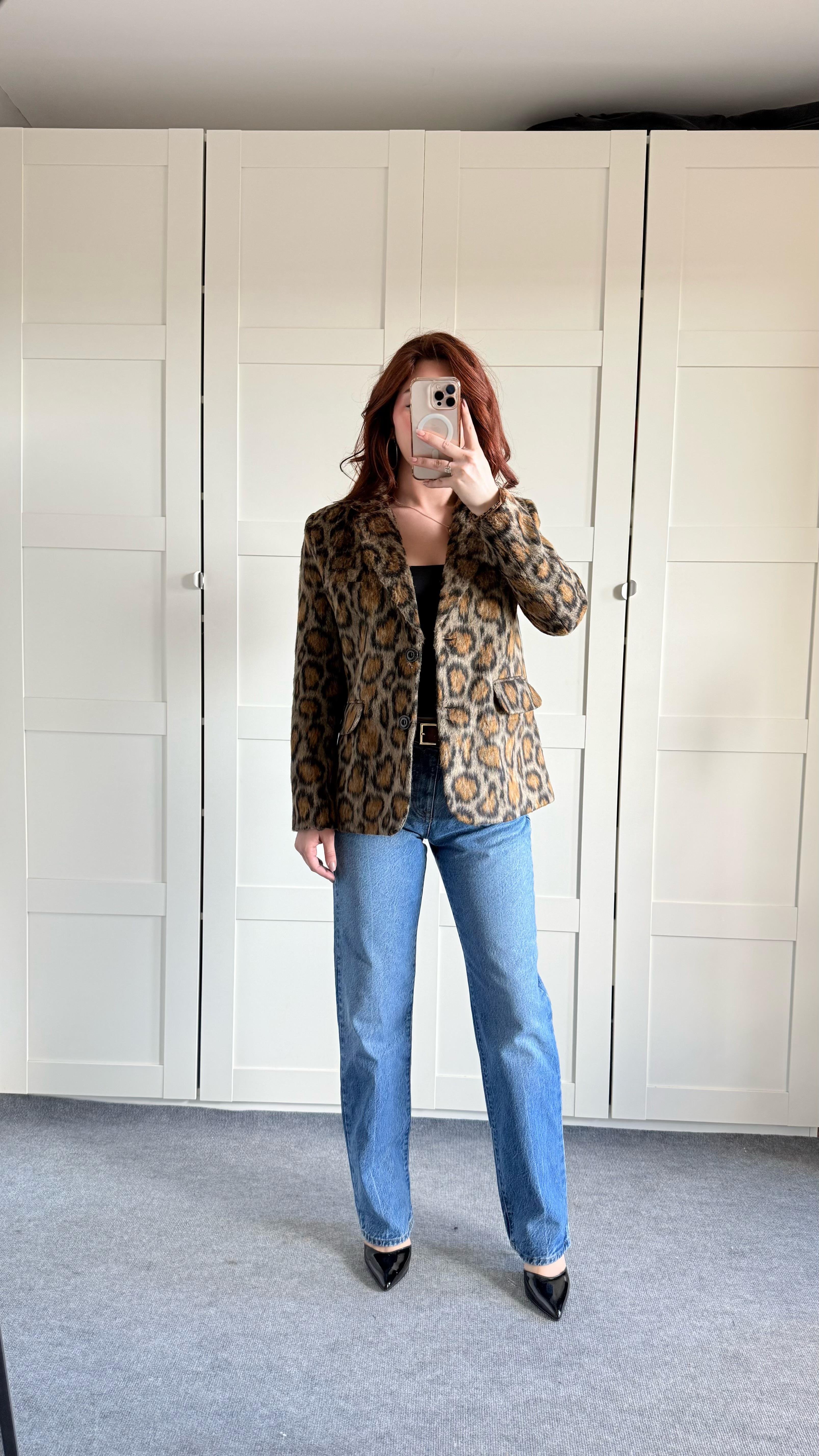 Kaşe Leopar Ceket