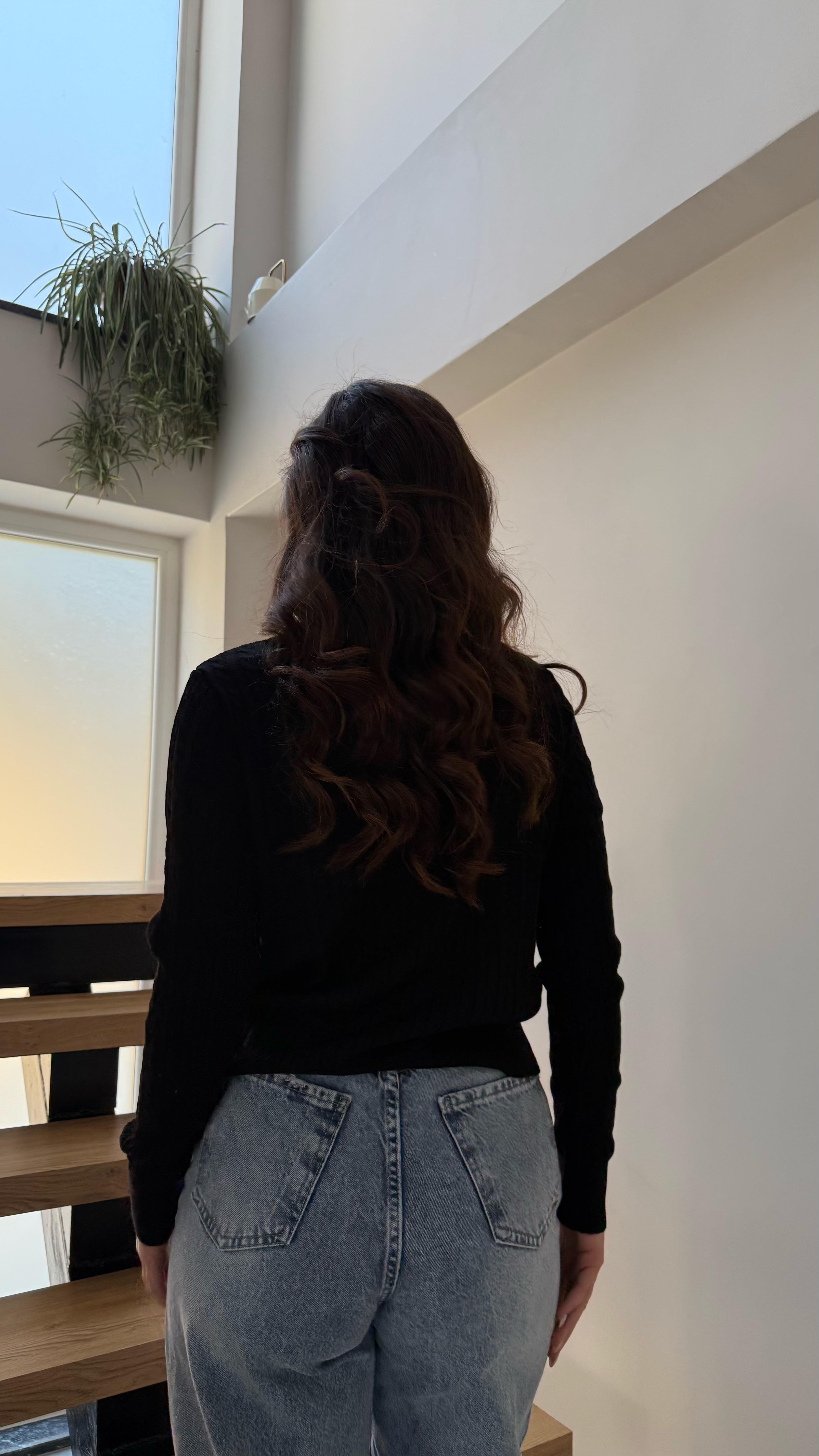 Lacost. Örgü Kazak Siyah