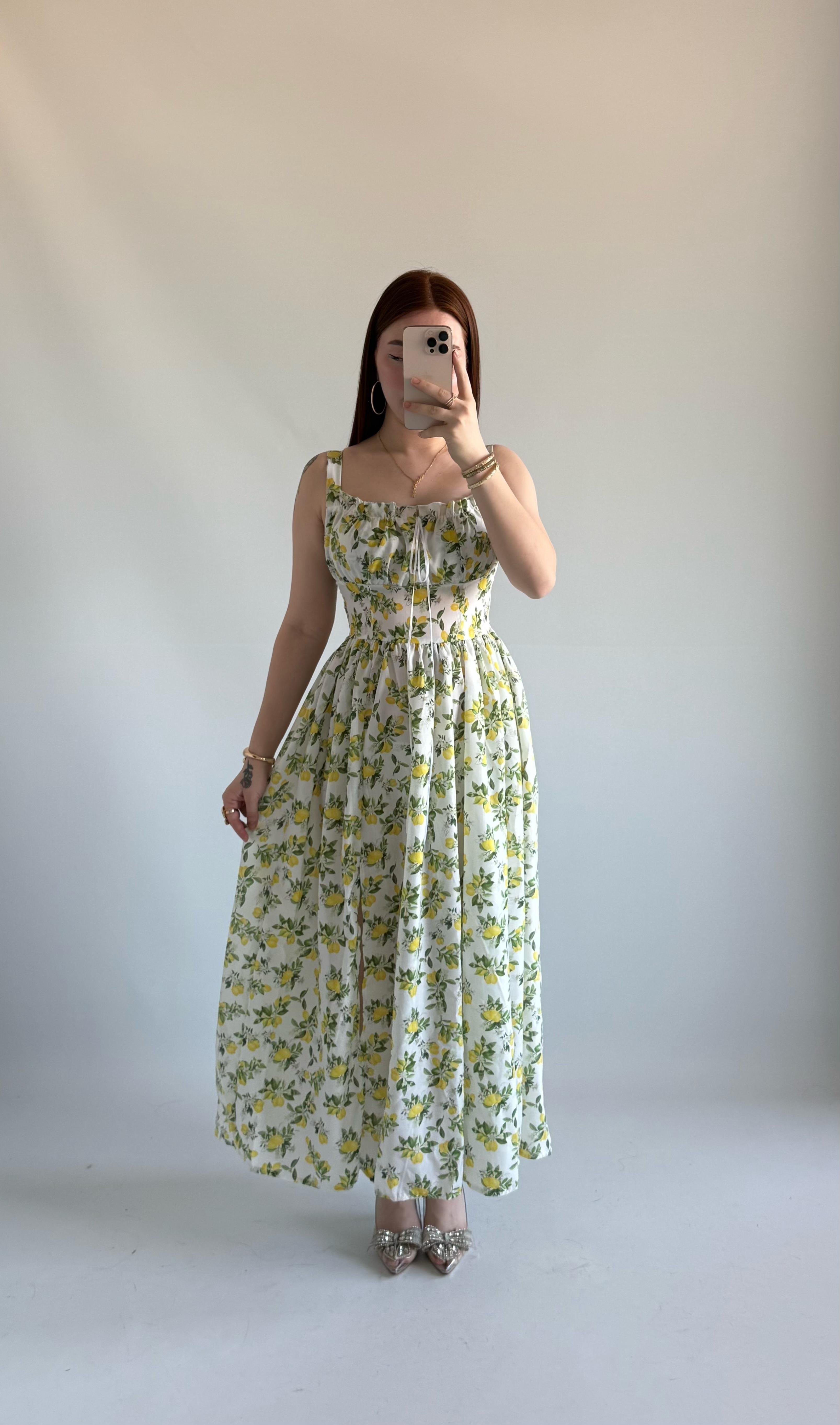 Lemon Cıvıl Cıvıl Elbise Beyaz