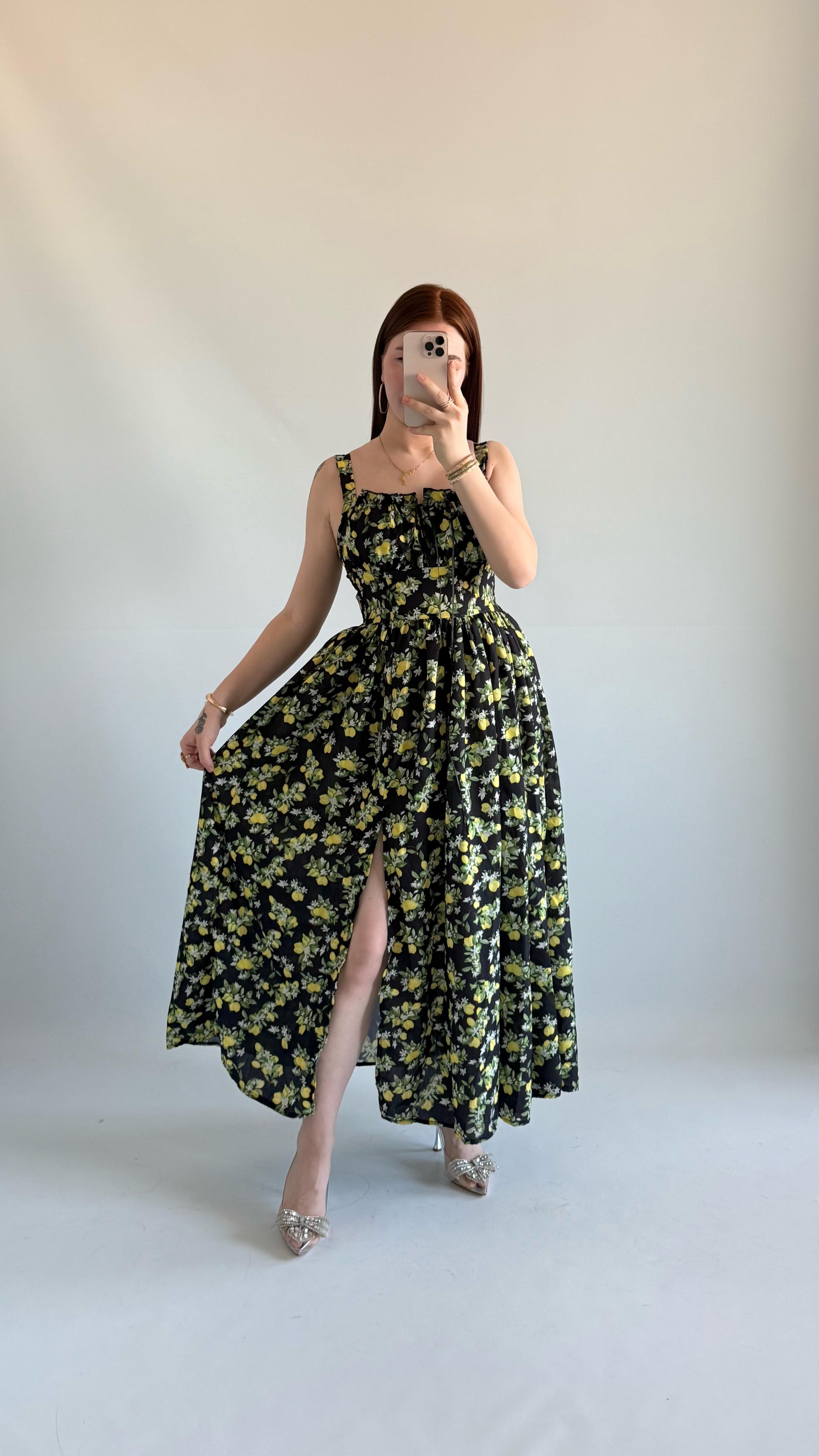 Lemon Cıvıl Cıvıl Elbise Siyah