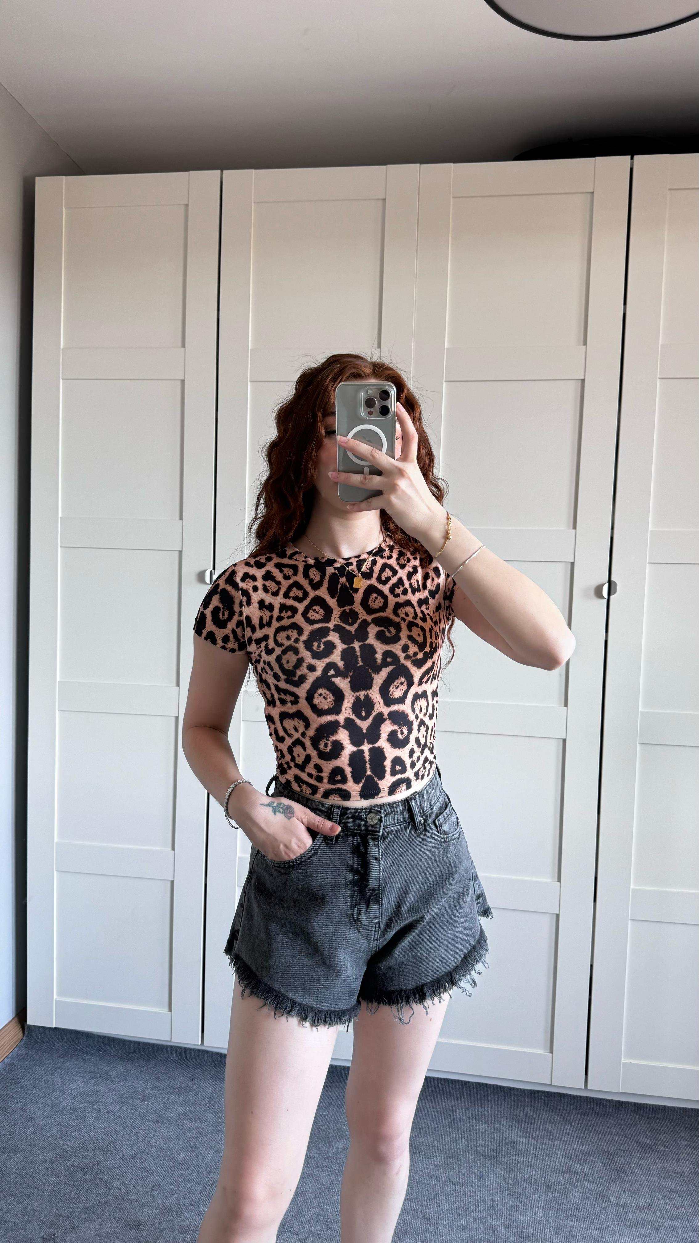 Leopar Sandy Tişört 