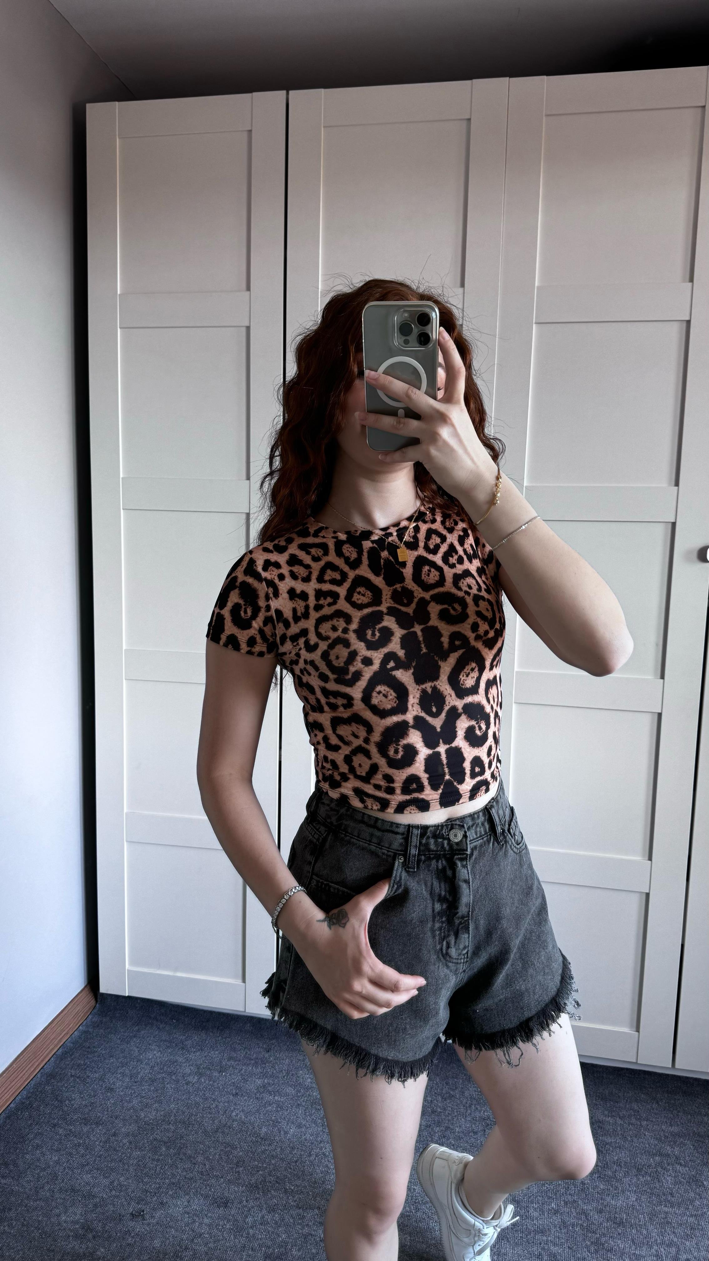 Leopar Sandy Tişört 