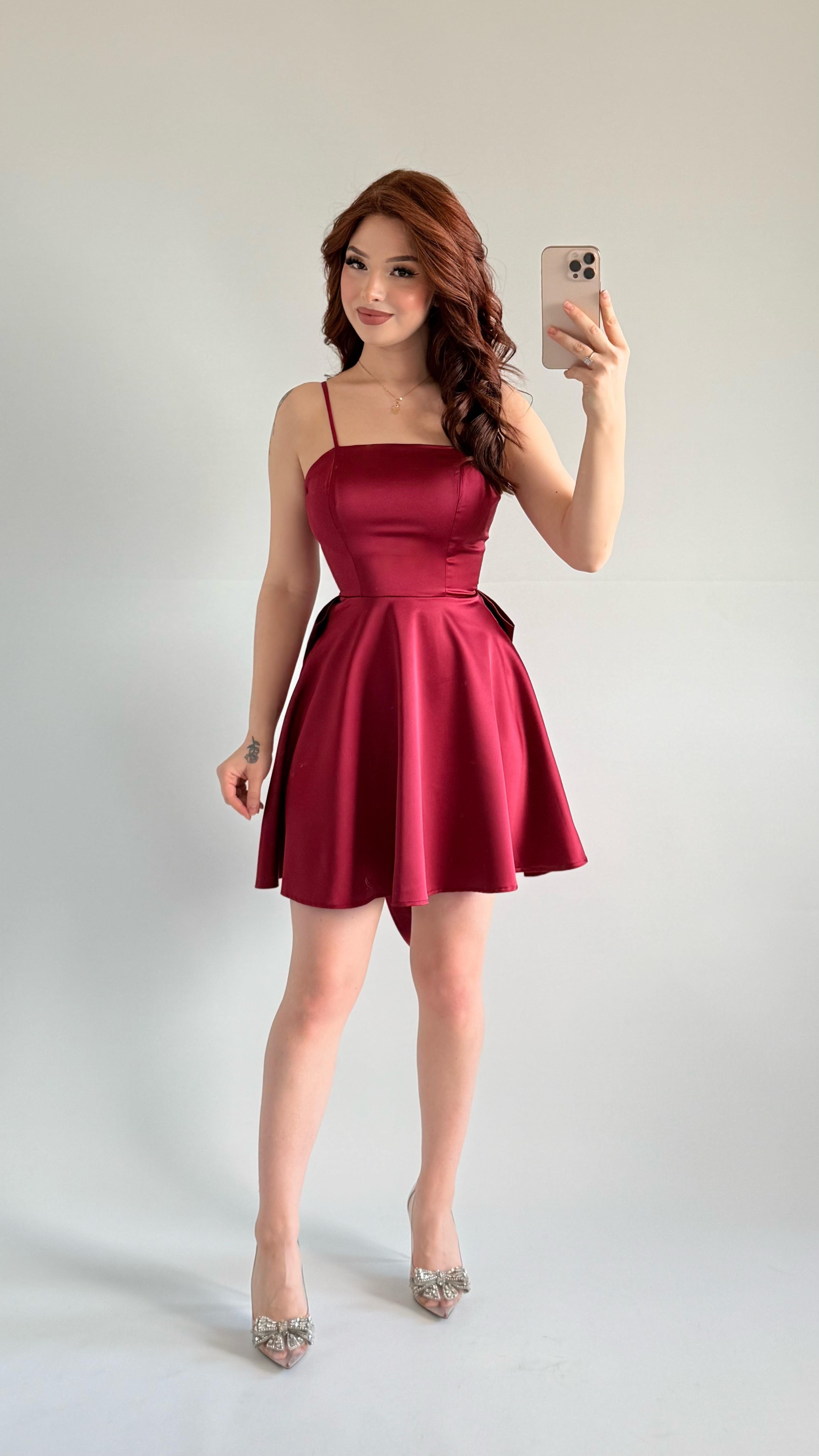 Linda Fiyonk Elbise Bordo