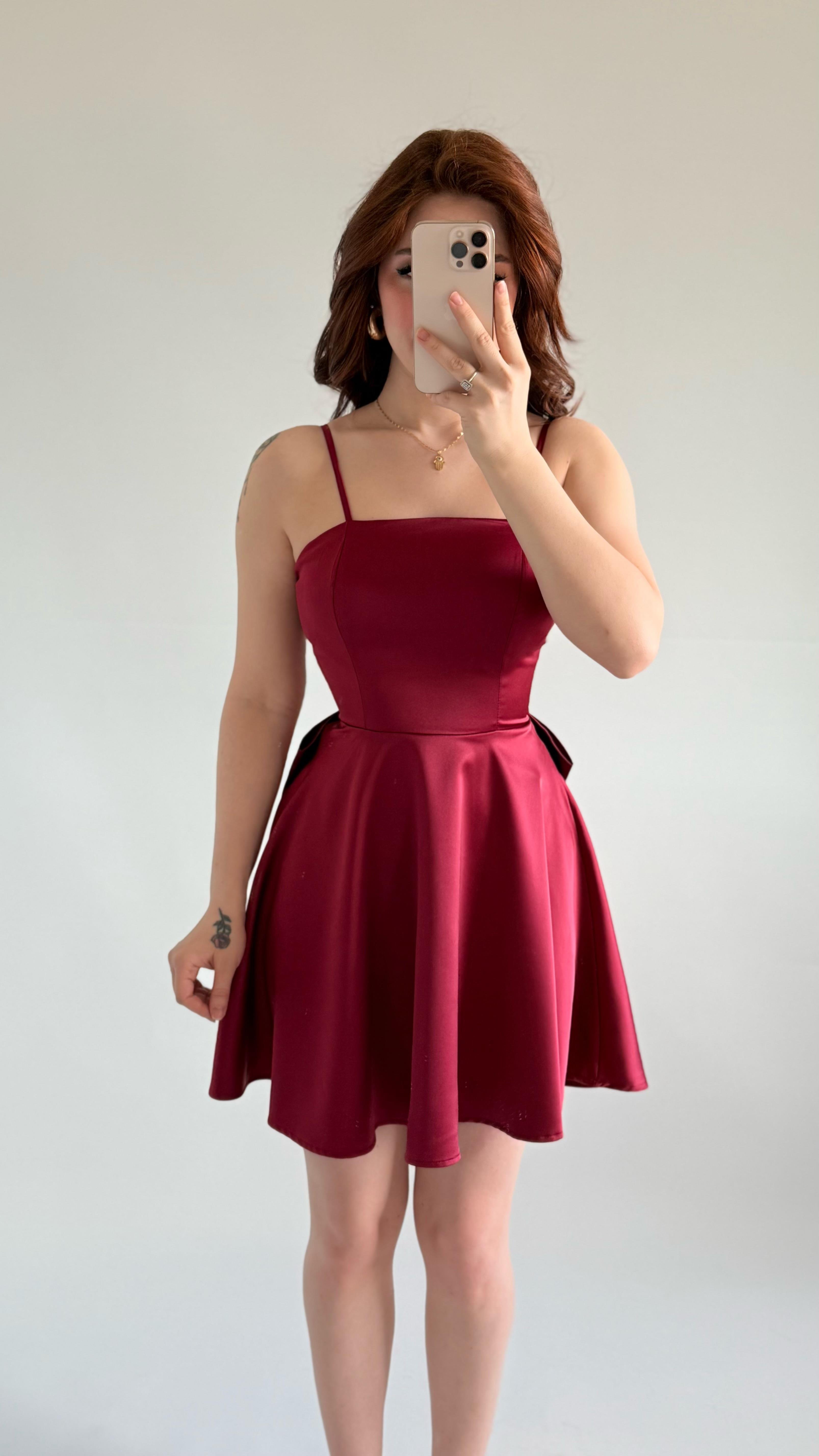 Linda Fiyonk Elbise Bordo