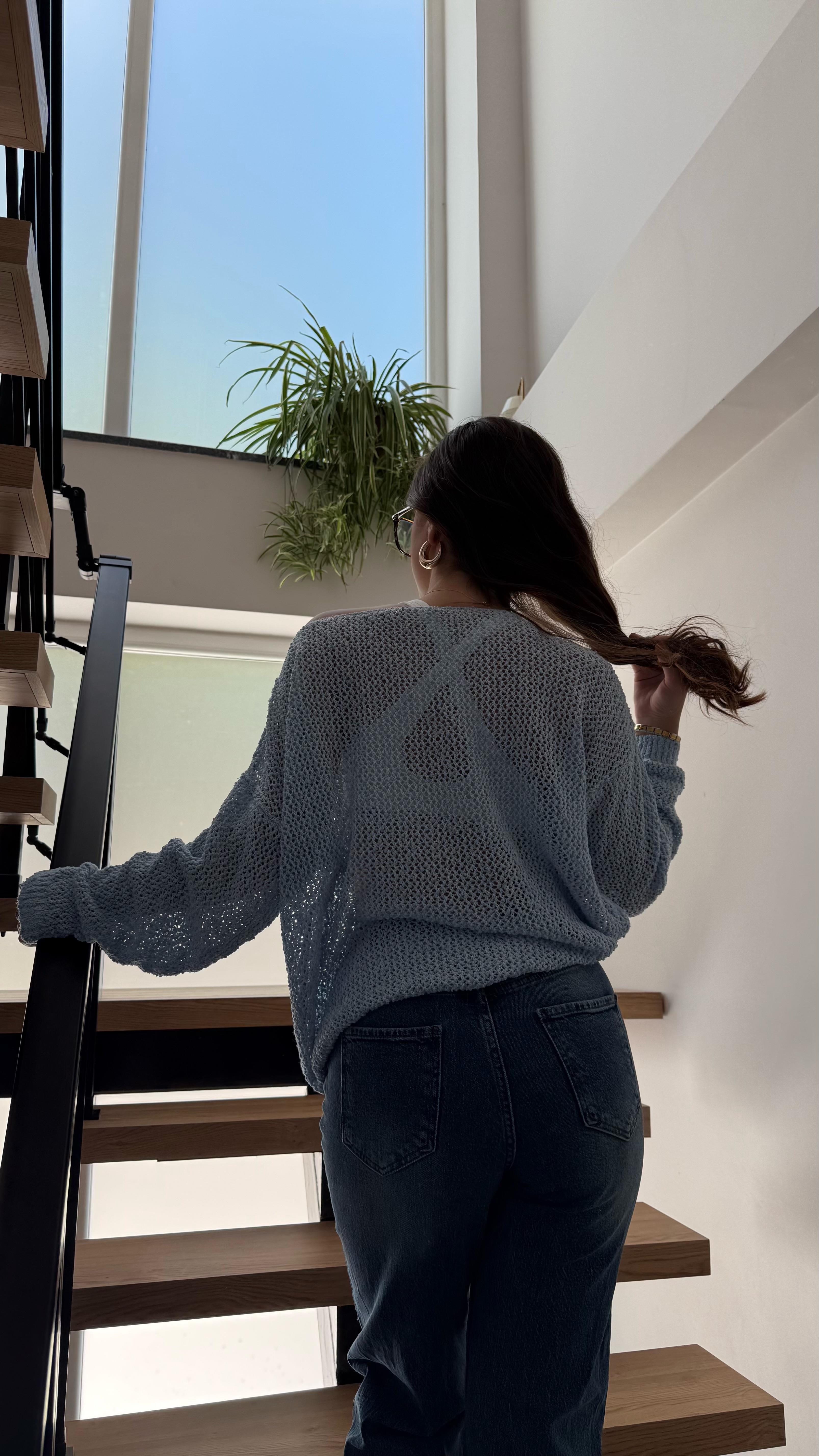 Lorena Delikli Triko Bebe Mavisi