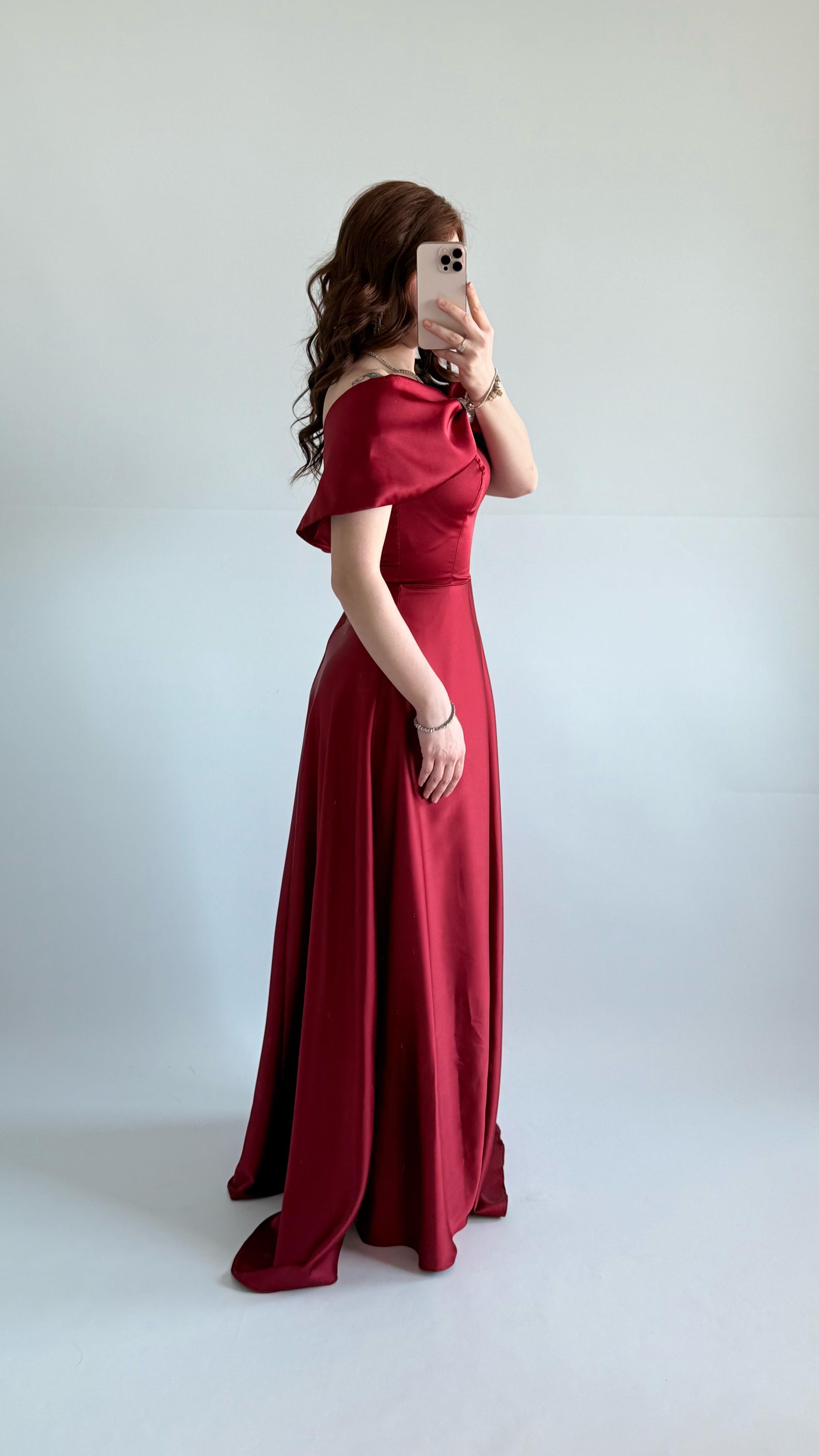 Lovely Fiyonk Abiye Bordo