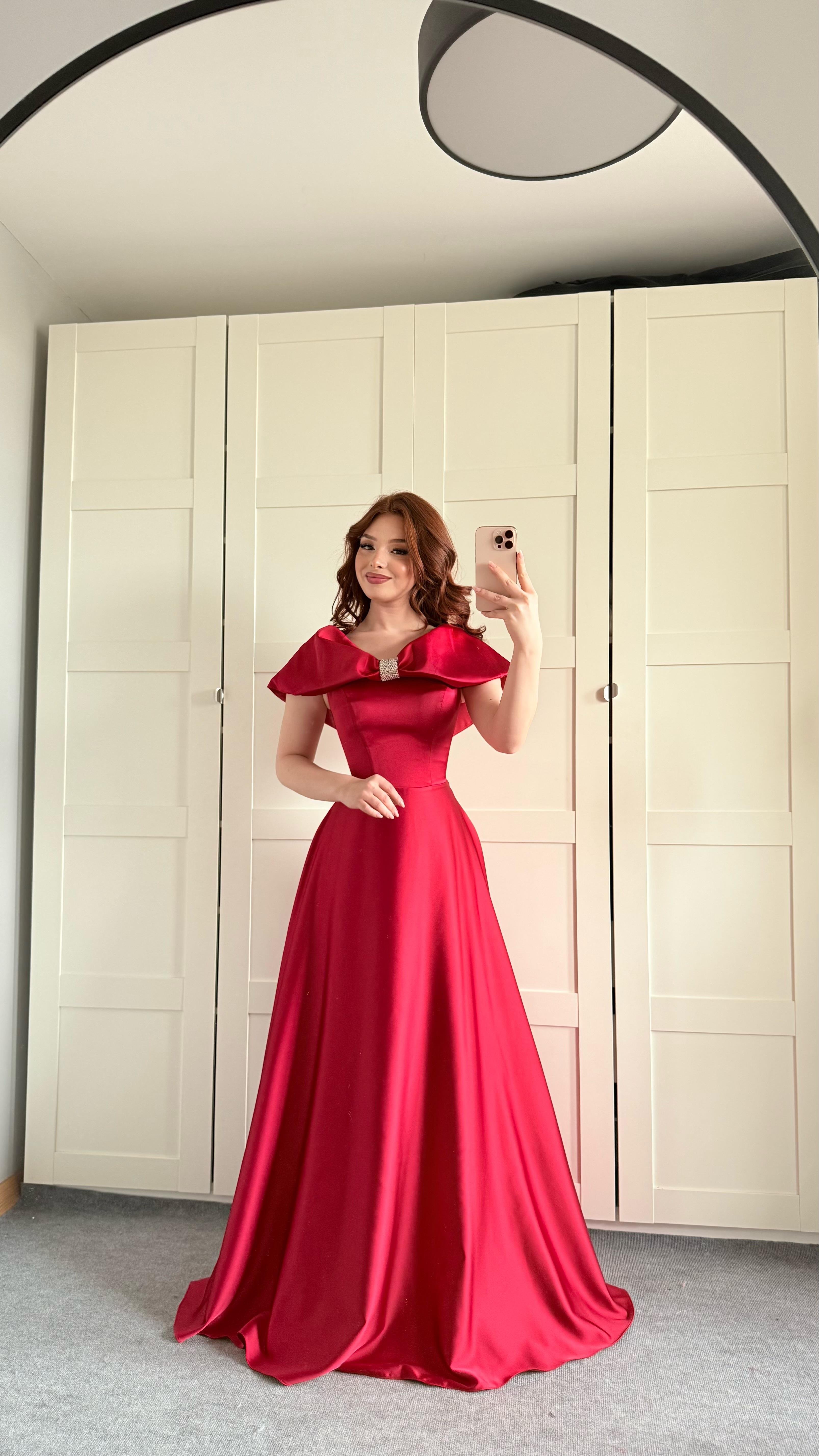 Lovely Fiyonk Abiye Kırmızı