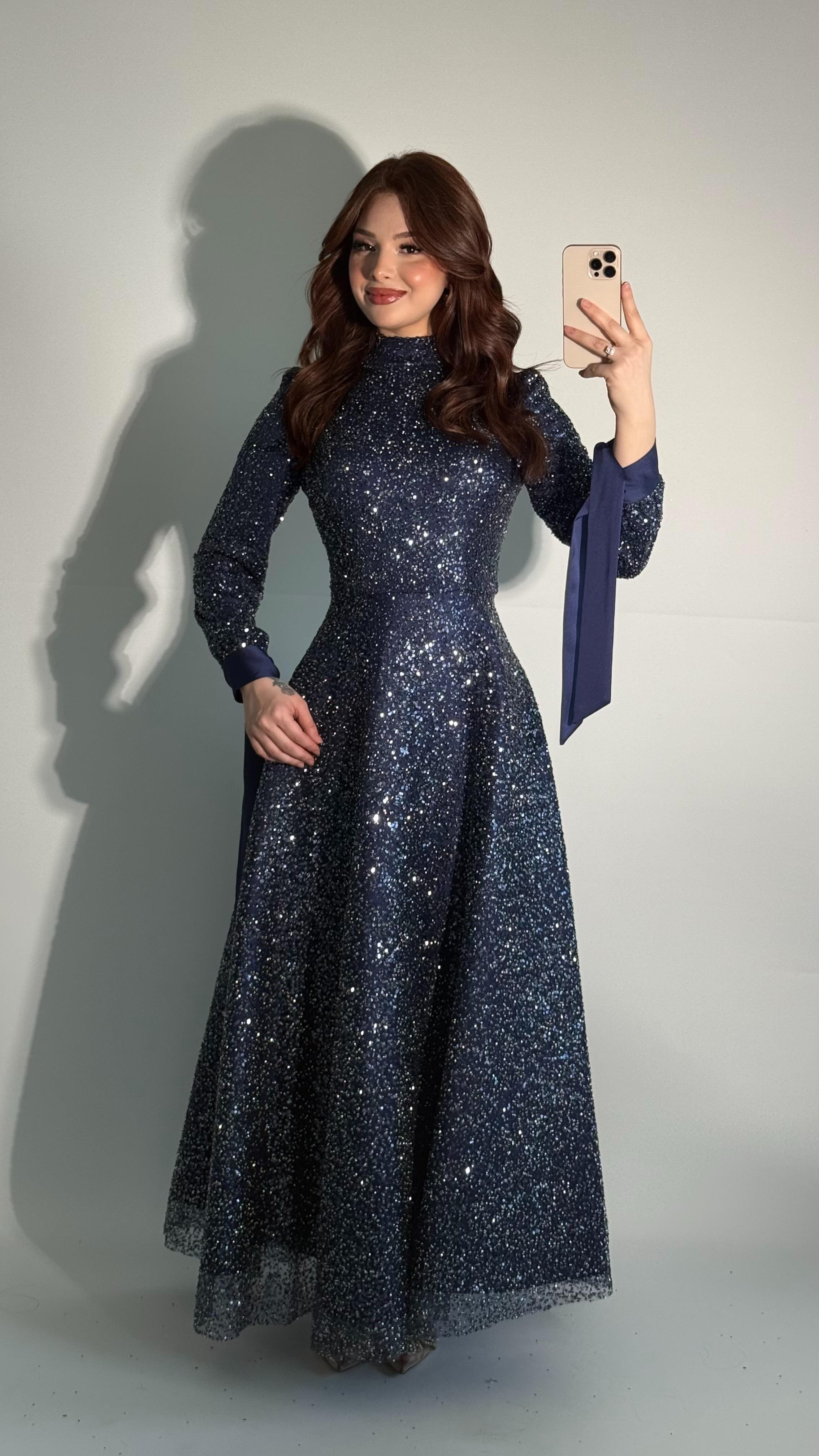 Luna Kar Düşmesi Abiye Lacivert