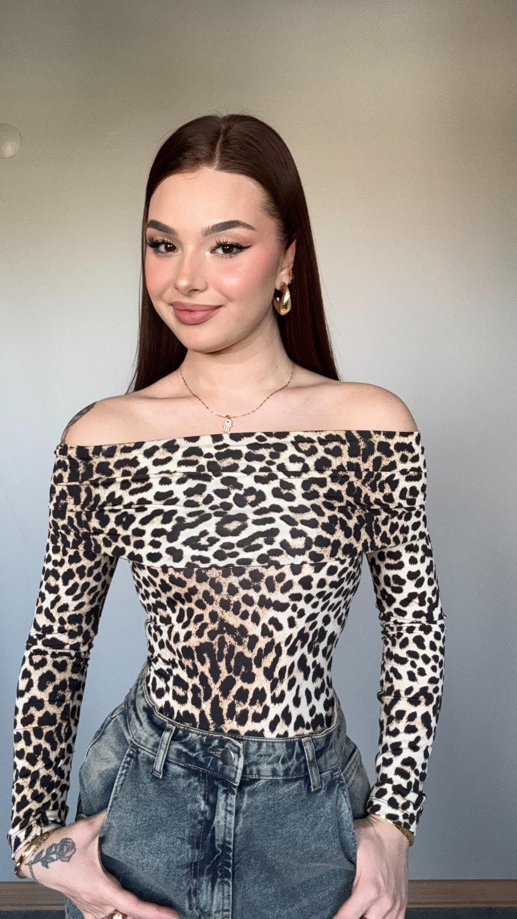Madonna Yaka Leopar Bodysuit