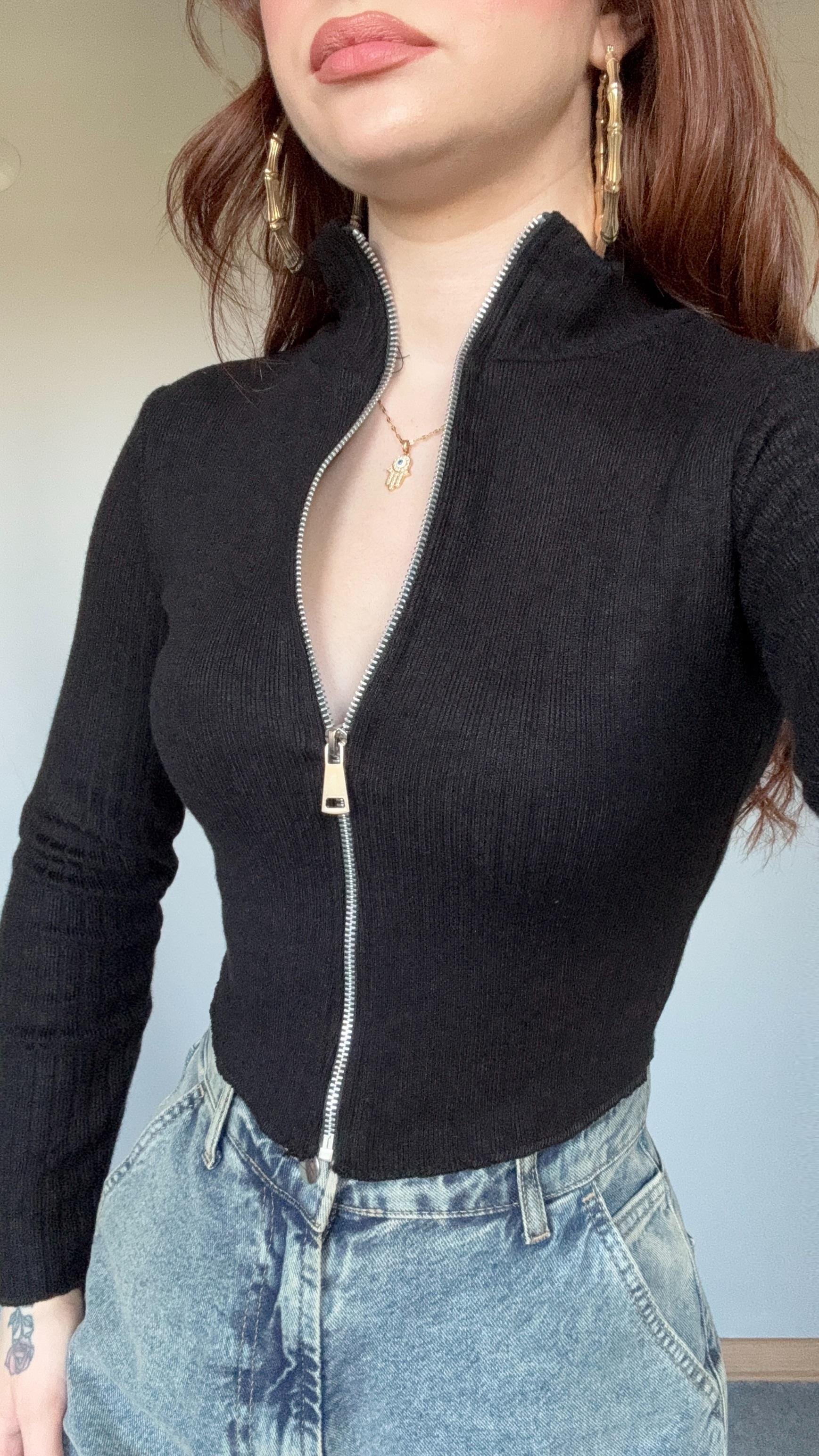 Mady Fitilli Hırka Siyah