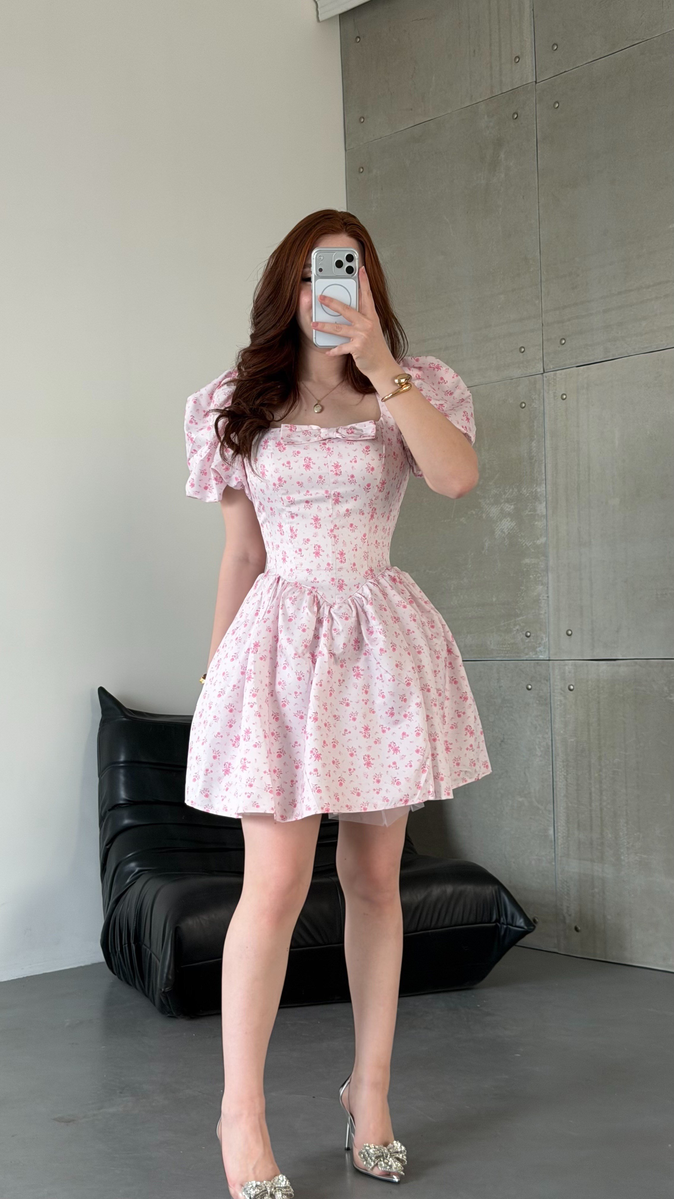 Maison Bloom Elbise Pembe