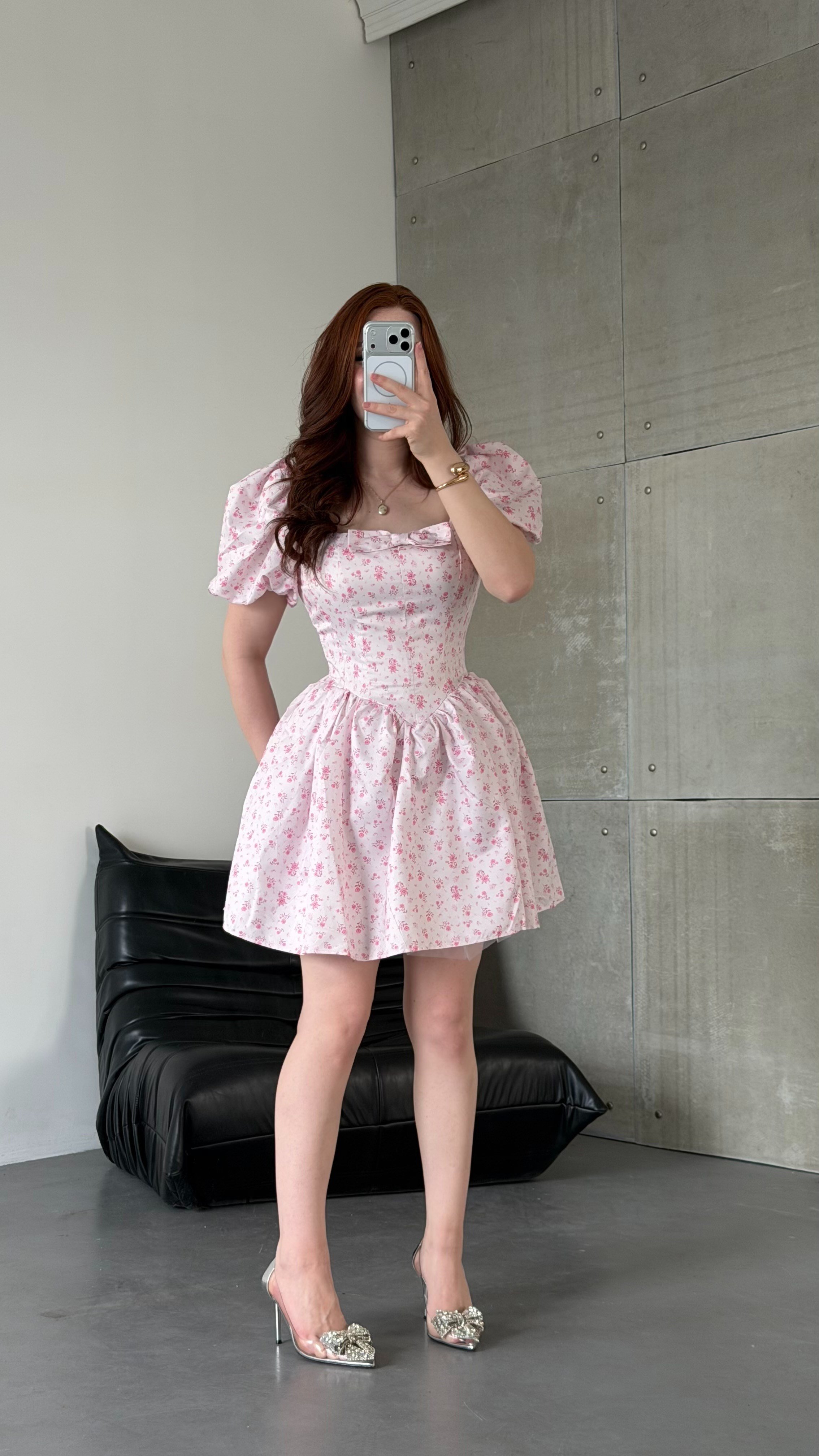 Maison Bloom Elbise Pembe