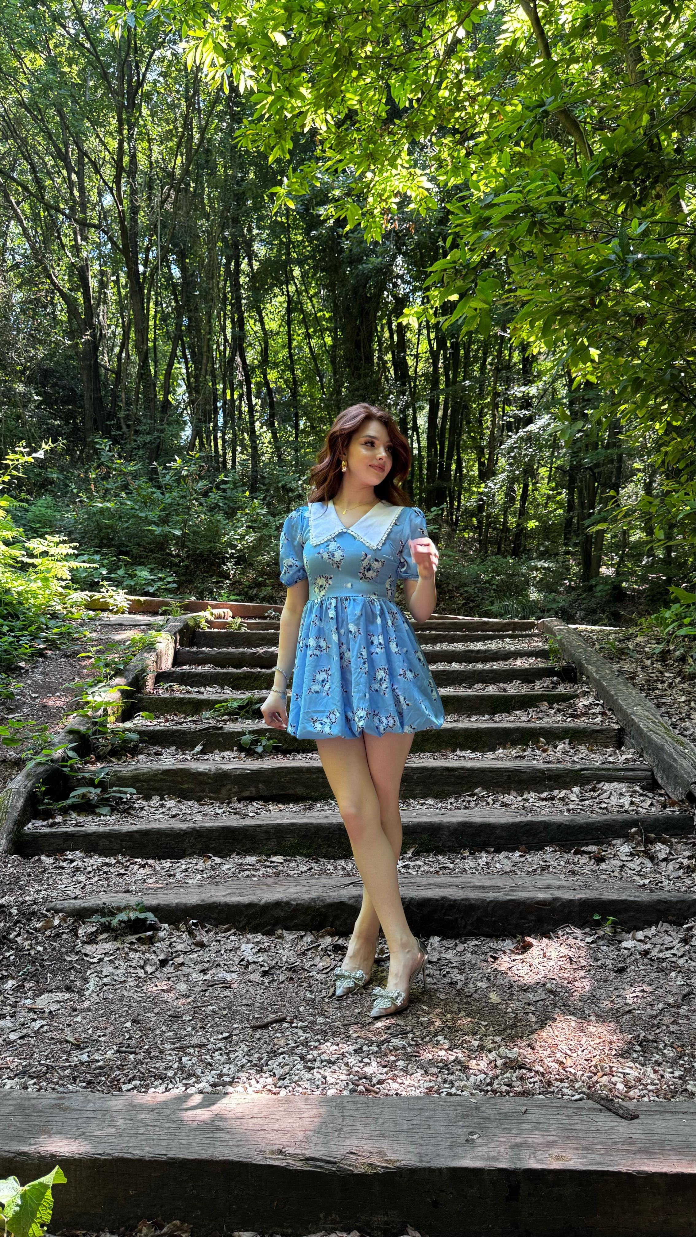 Manolya Mavi Elbise