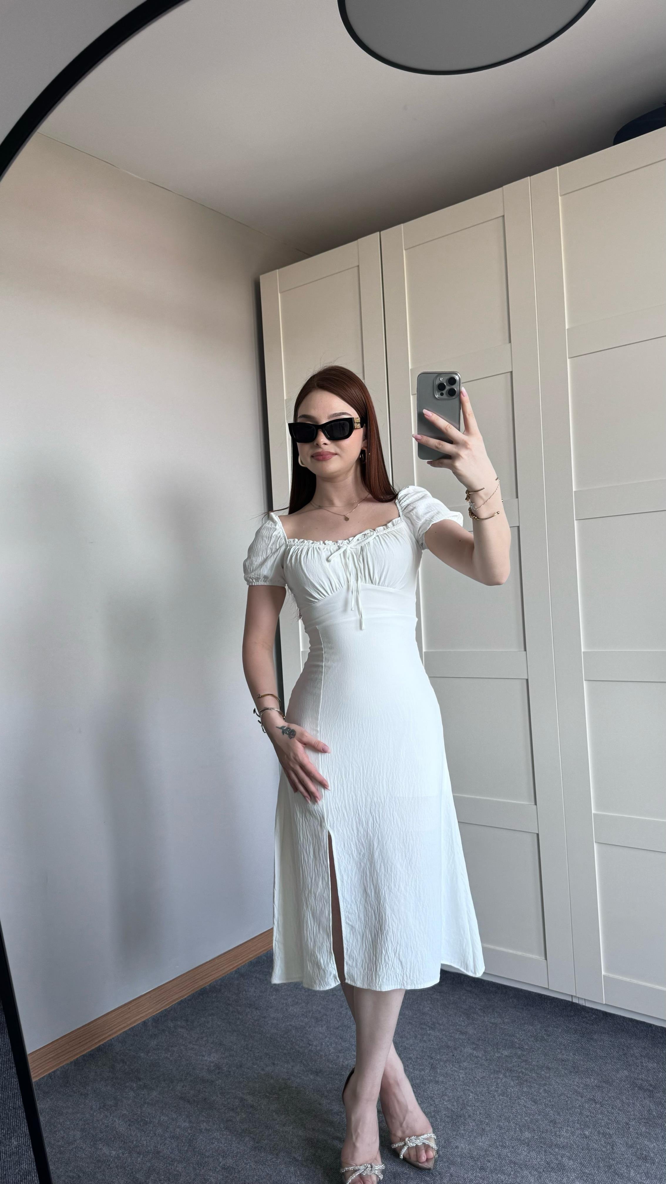 Maria Beyaz Elbise