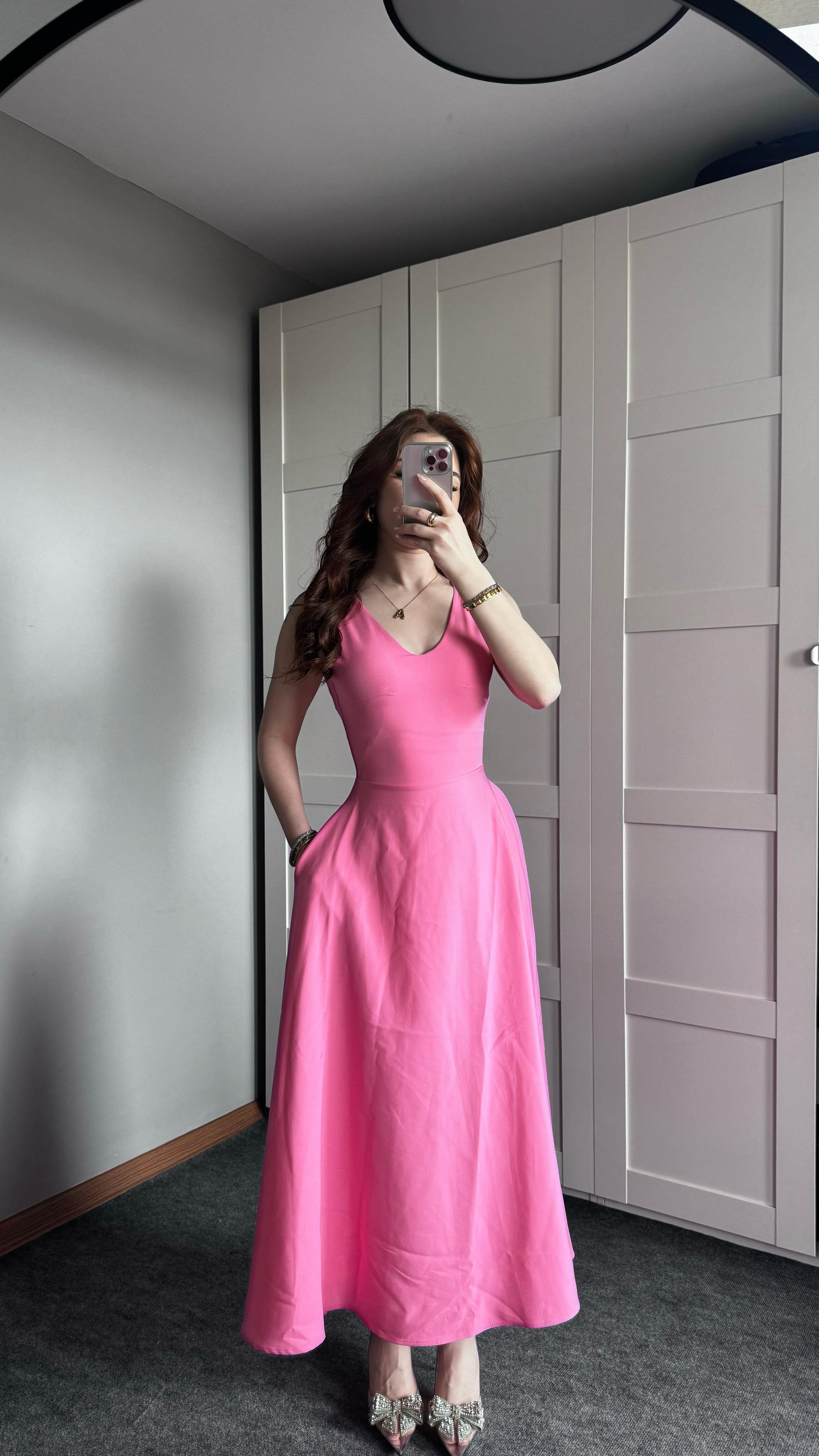 Marilyn Monroe Pembe Elbise
