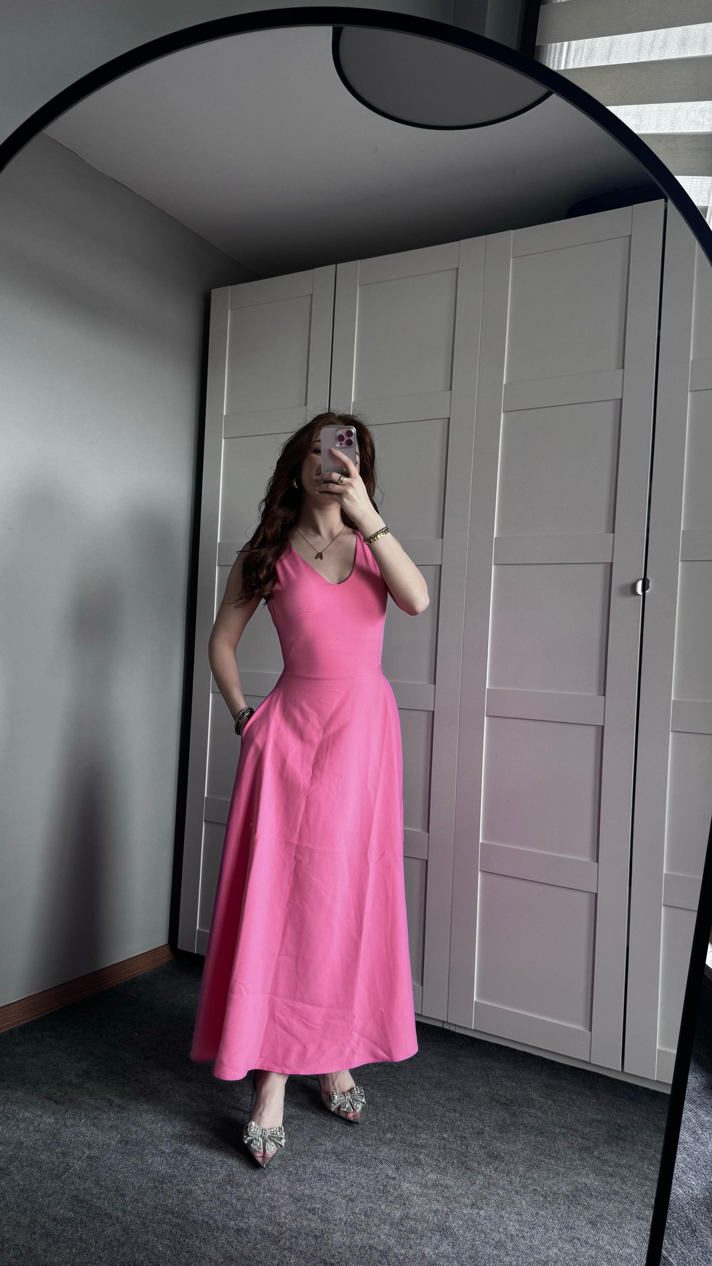 Marilyn Monroe Pembe Elbise