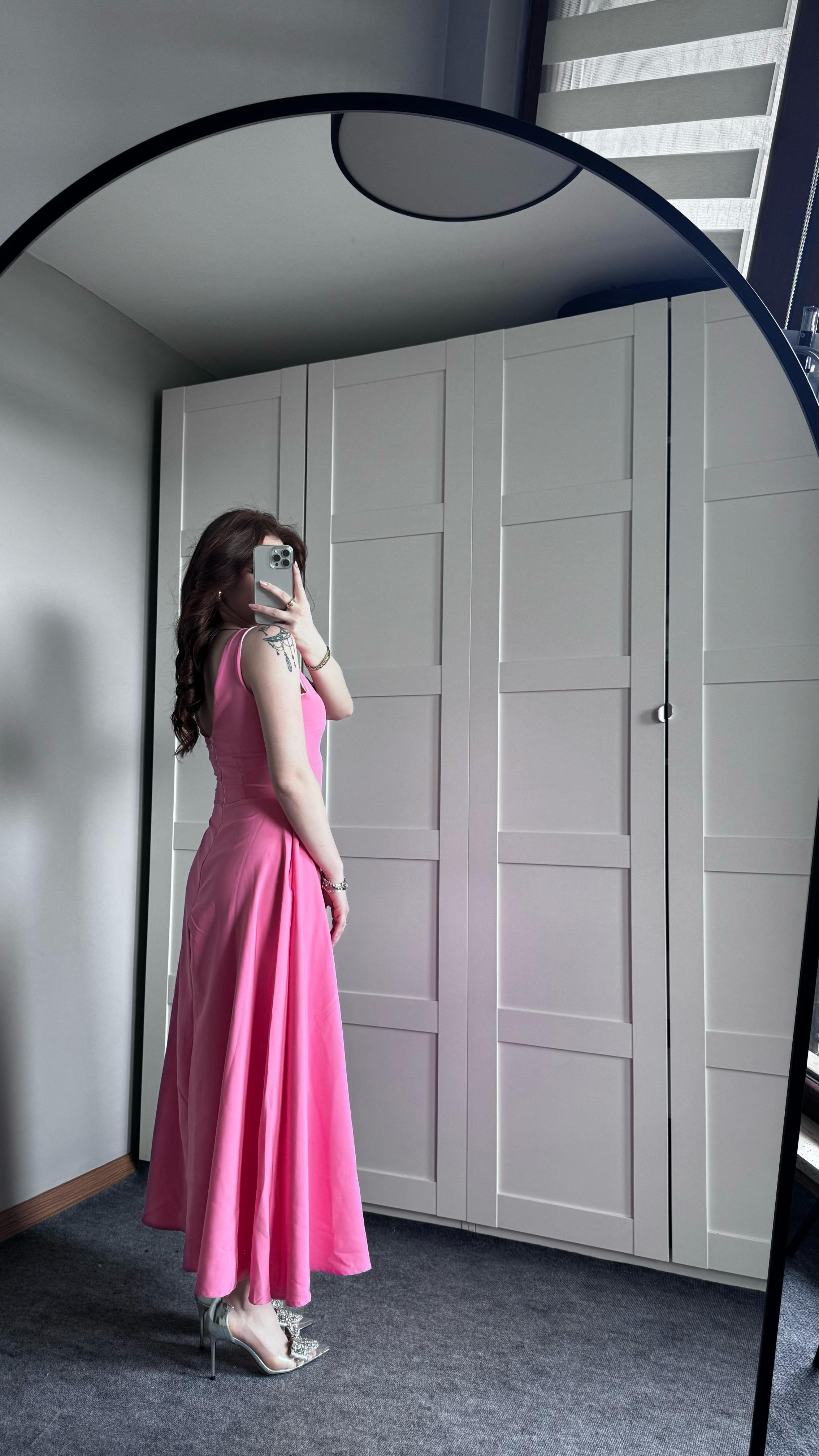 Marilyn Monroe Pembe Elbise